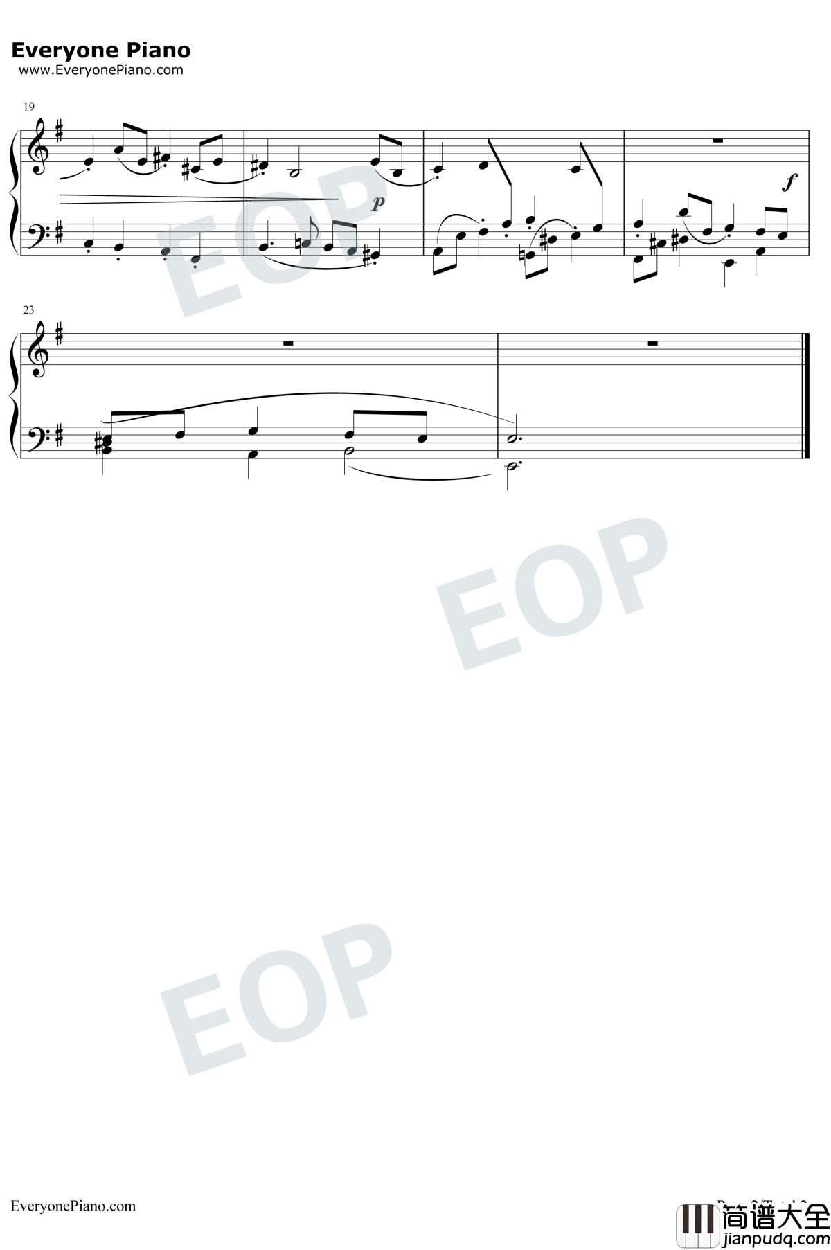 布列舞曲12钢琴谱_巴赫