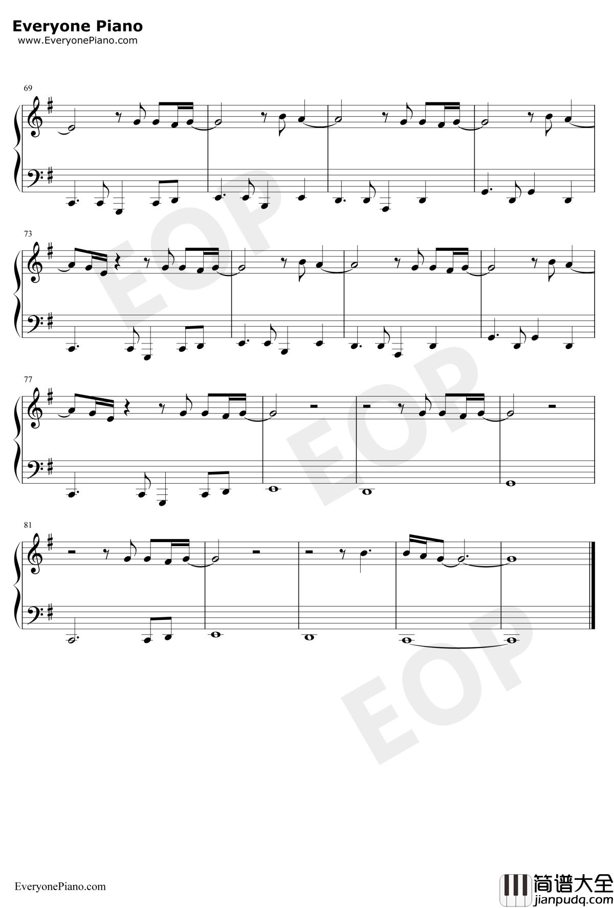 Thunderclouds钢琴谱_LSD_三星GalaxyNote9主题曲