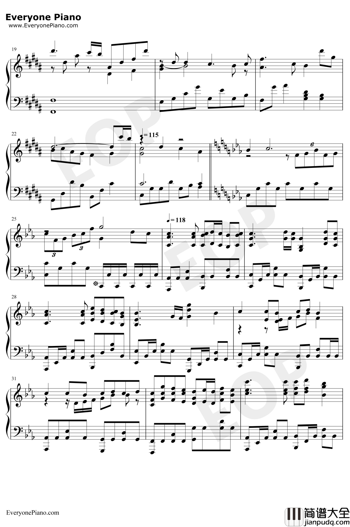 暁钢琴谱_志方晶子_晨曦公主ED2