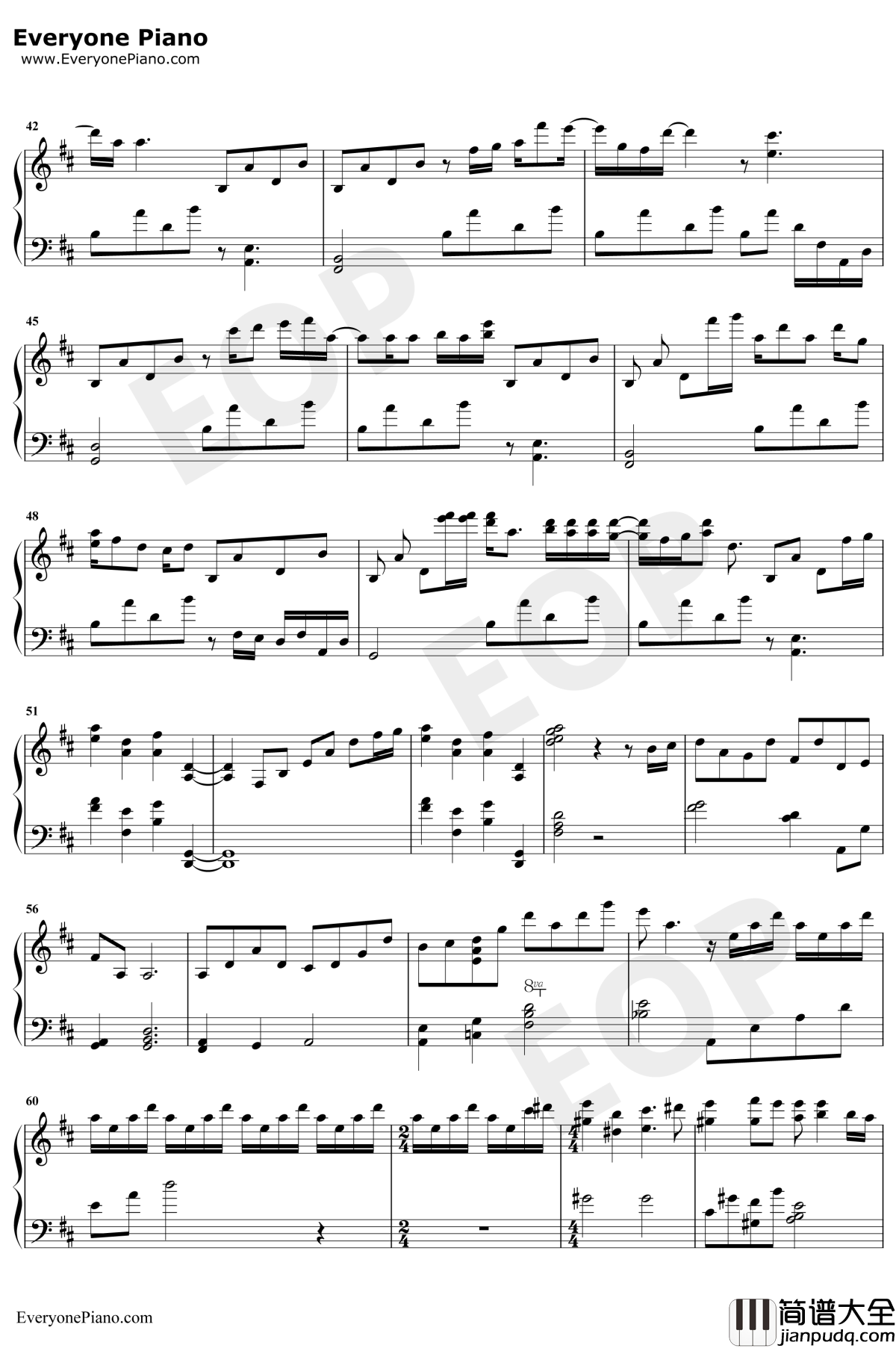 想い出は遠くの日々钢琴谱_天门_秒速5厘米OST