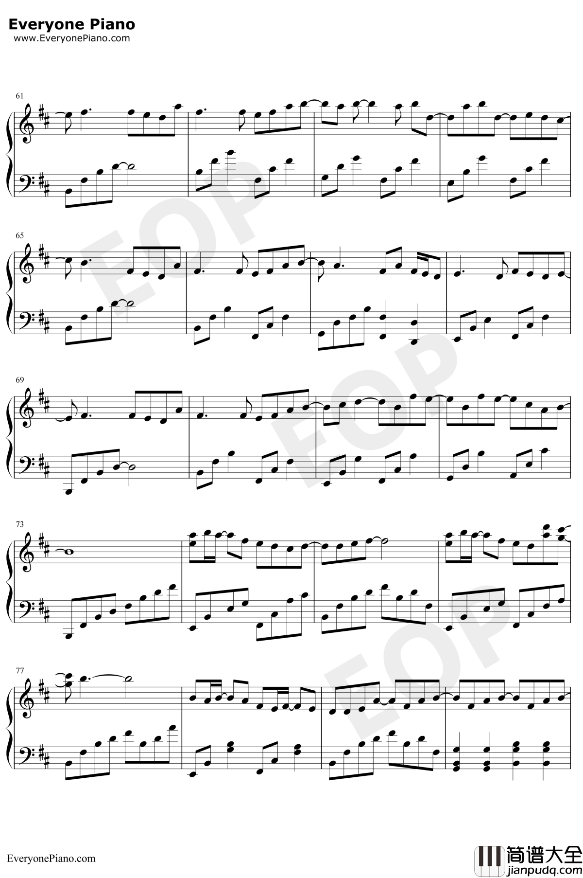 月若流金钢琴谱_阿杰729_杀破狼主题曲