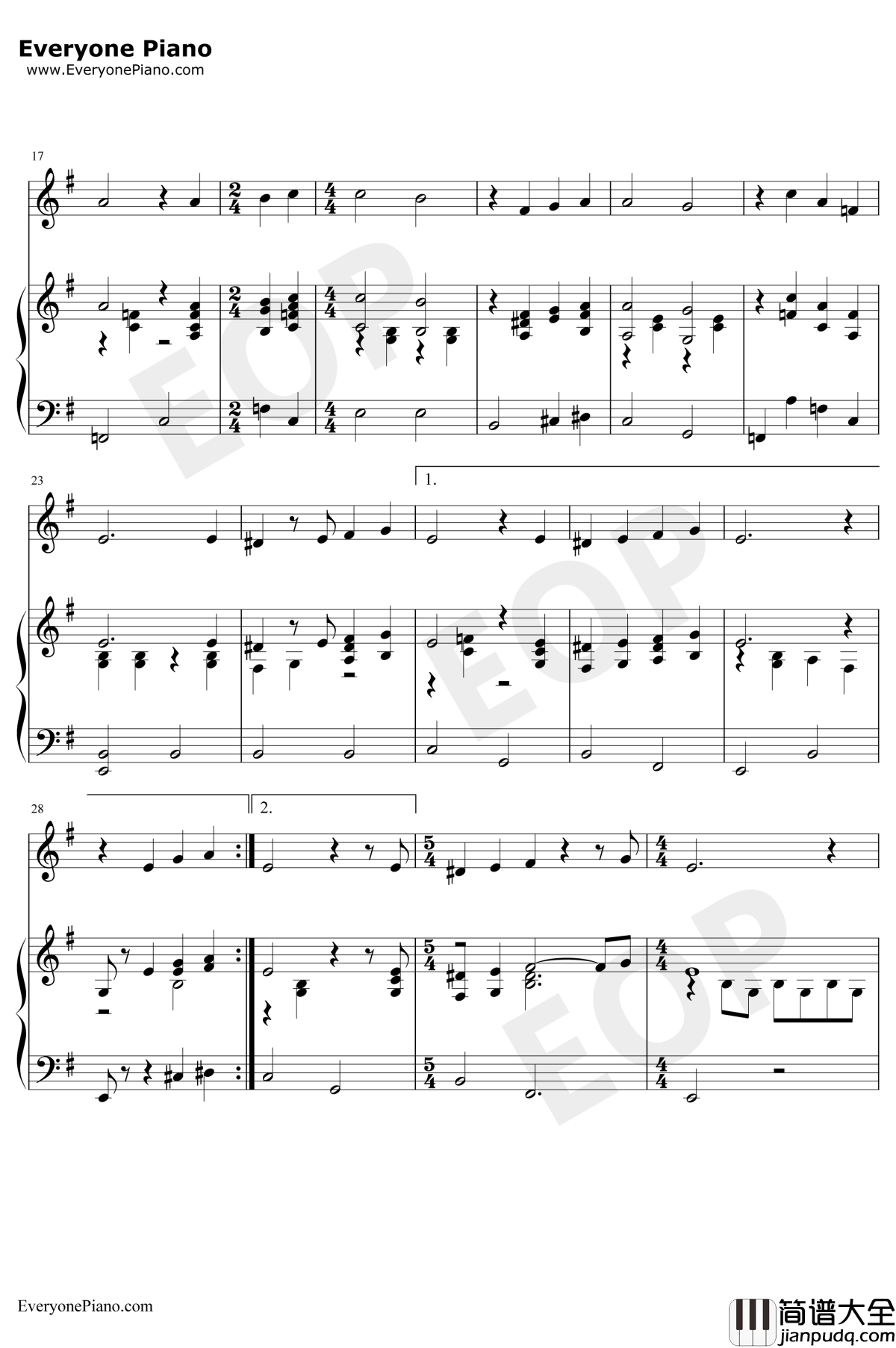 Sally's_Song钢琴谱_DannyElfman_圣诞夜惊魂OST