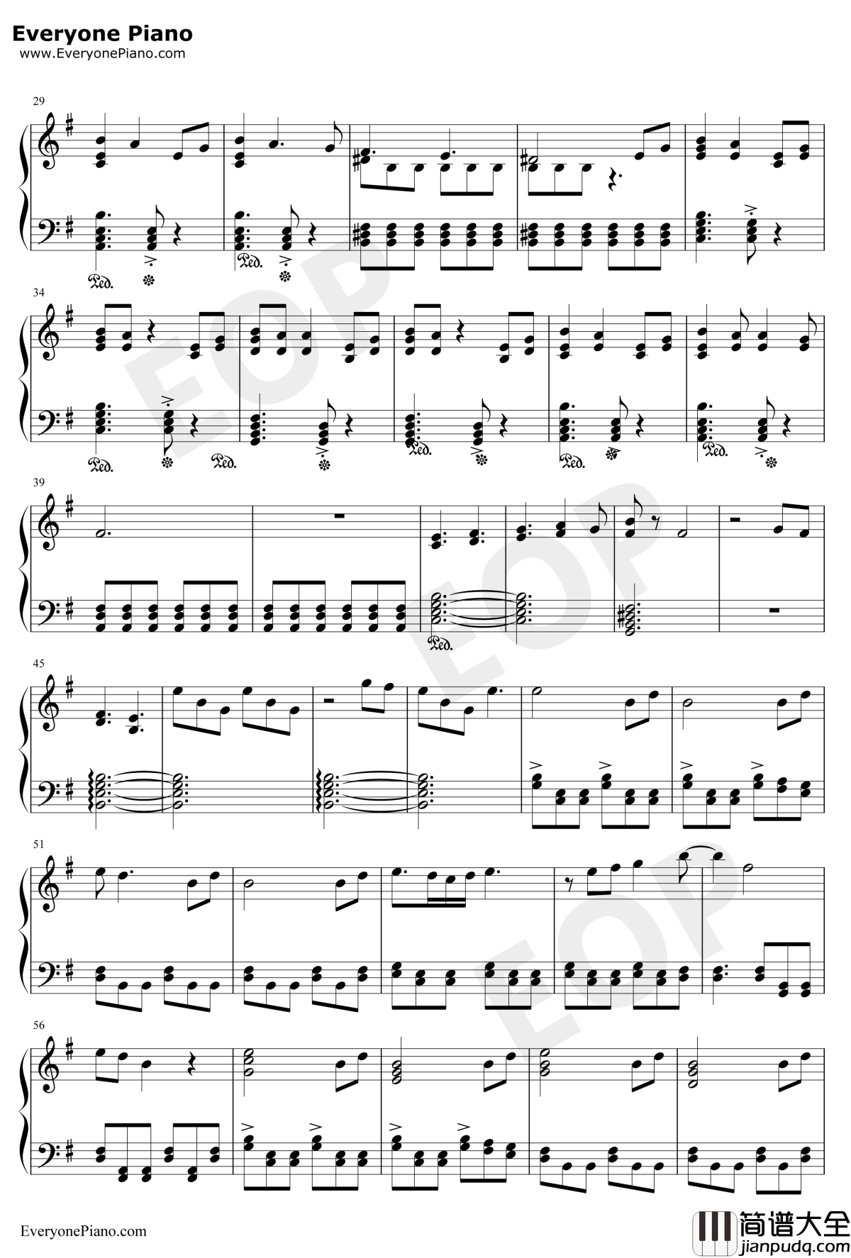 I_don't_wanna_be_you_anymore钢琴谱_BillieEilish_BillieEilish