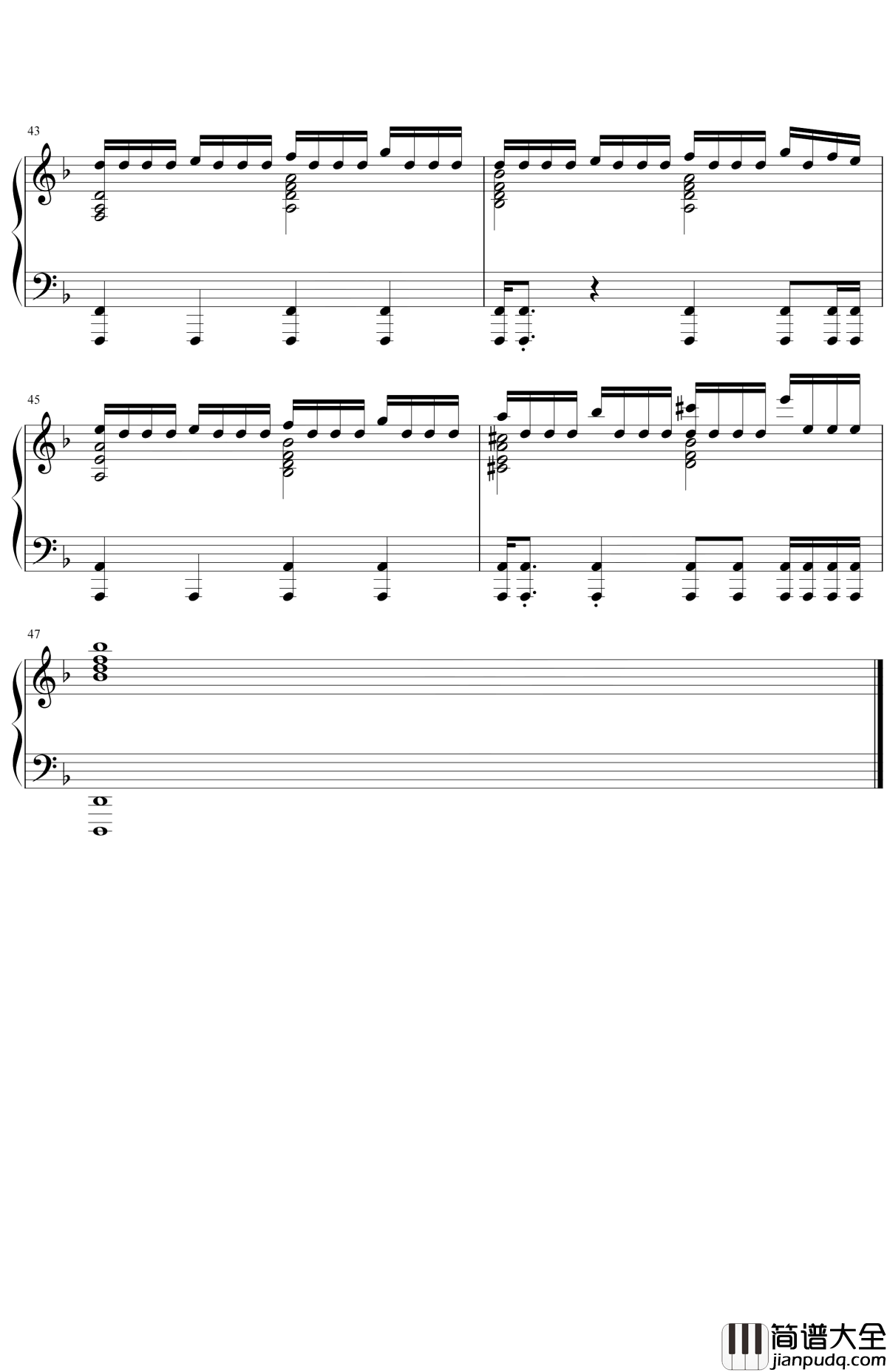 复仇者联盟4终局之战钢琴谱_Alan_Silvestri_复仇者之歌,歌颂勇士