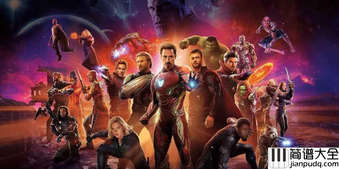 复仇者联盟4终局之战钢琴谱_Alan_Silvestri_复仇者之歌,歌颂勇士