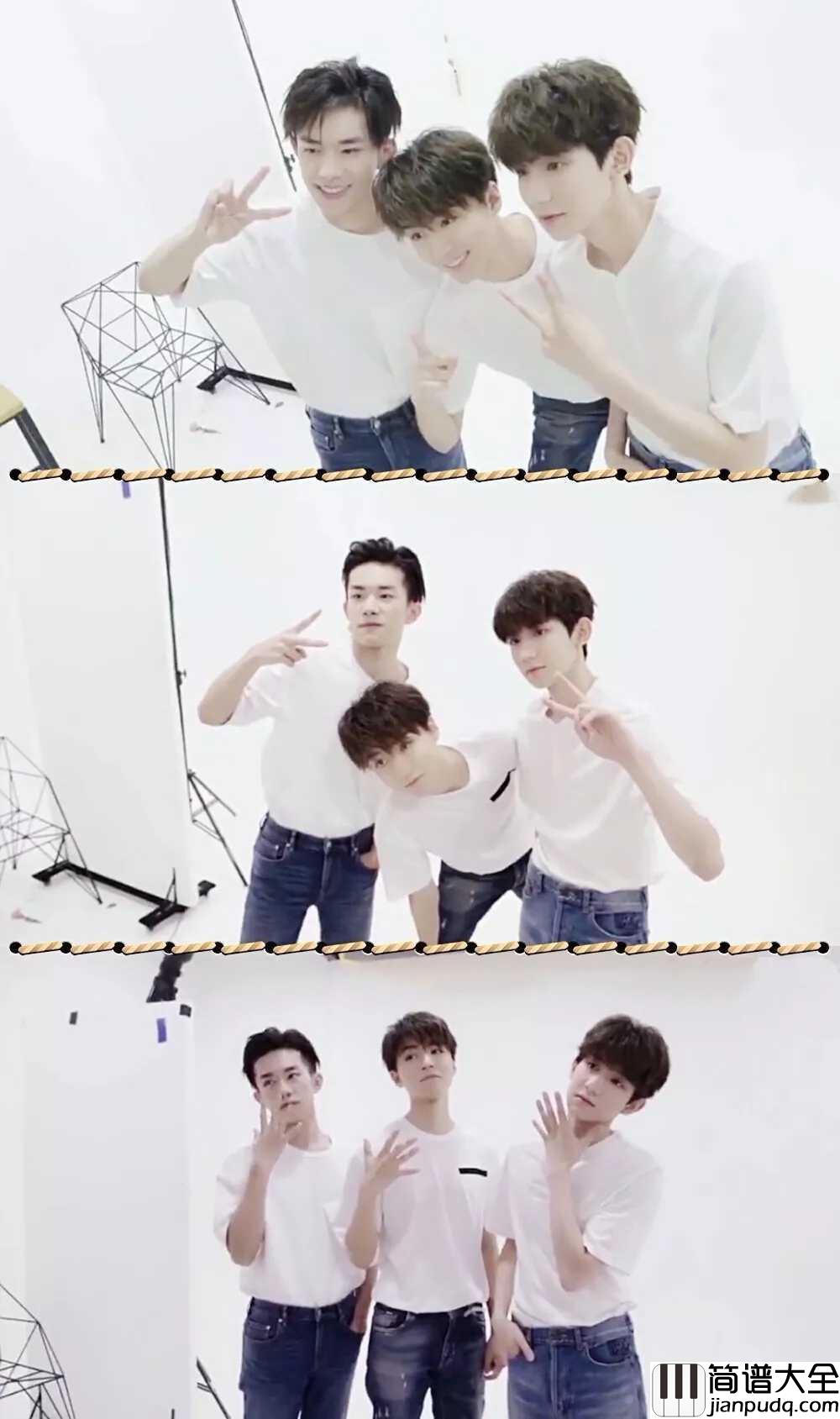 Heart钢琴谱_TFBOYS_年度十大金曲榜TFBOYS占4首,五周年Heart献上初心