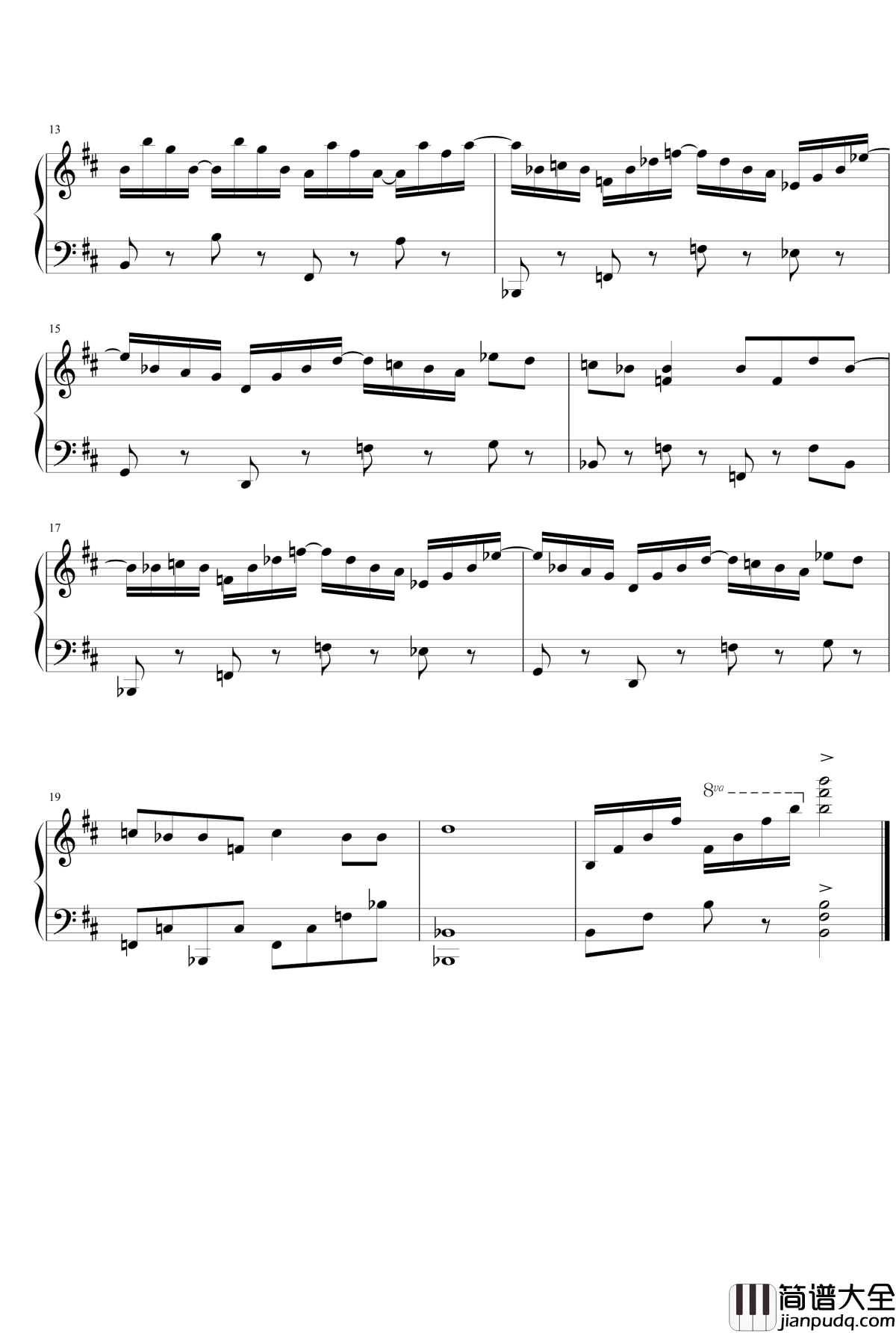 魔幻钢琴谱_1154105477