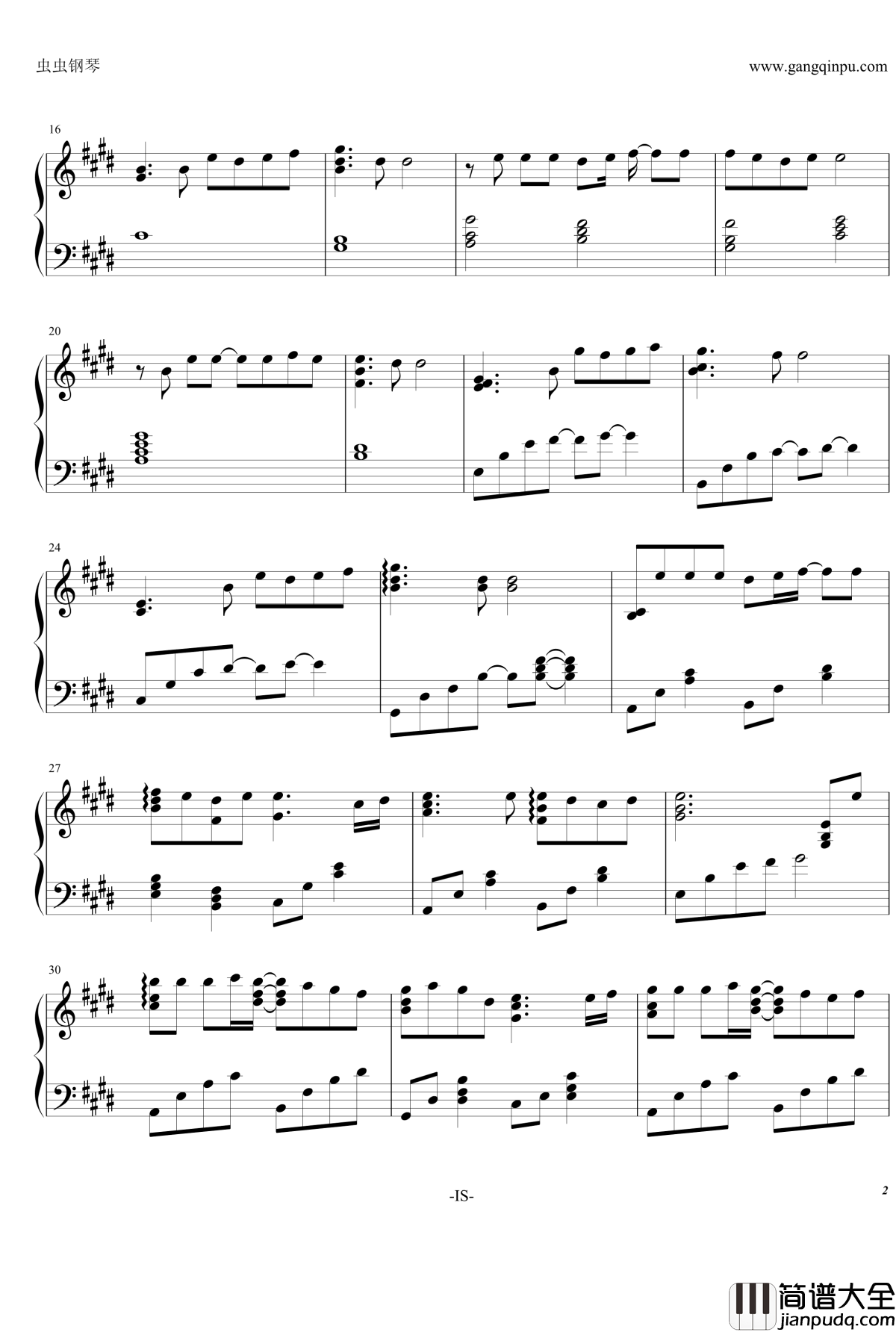 歌に形はないけれど钢琴谱_初音_初音未来