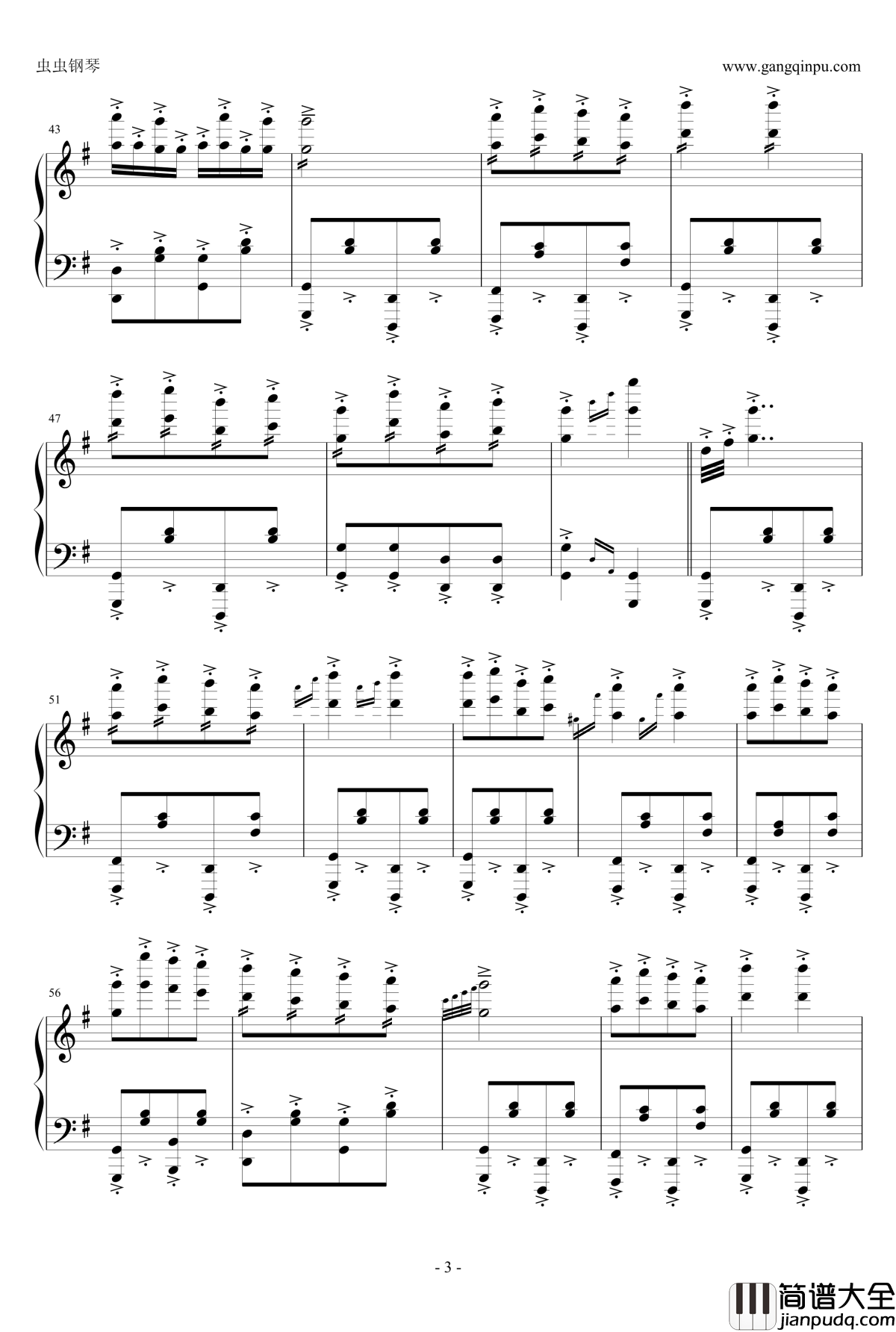 The_can_can钢琴谱_康康舞曲_Jacques_Offenbach