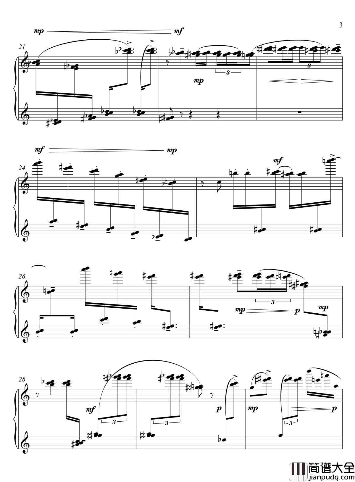 生命的气息钢琴谱_sib版_流行追梦人