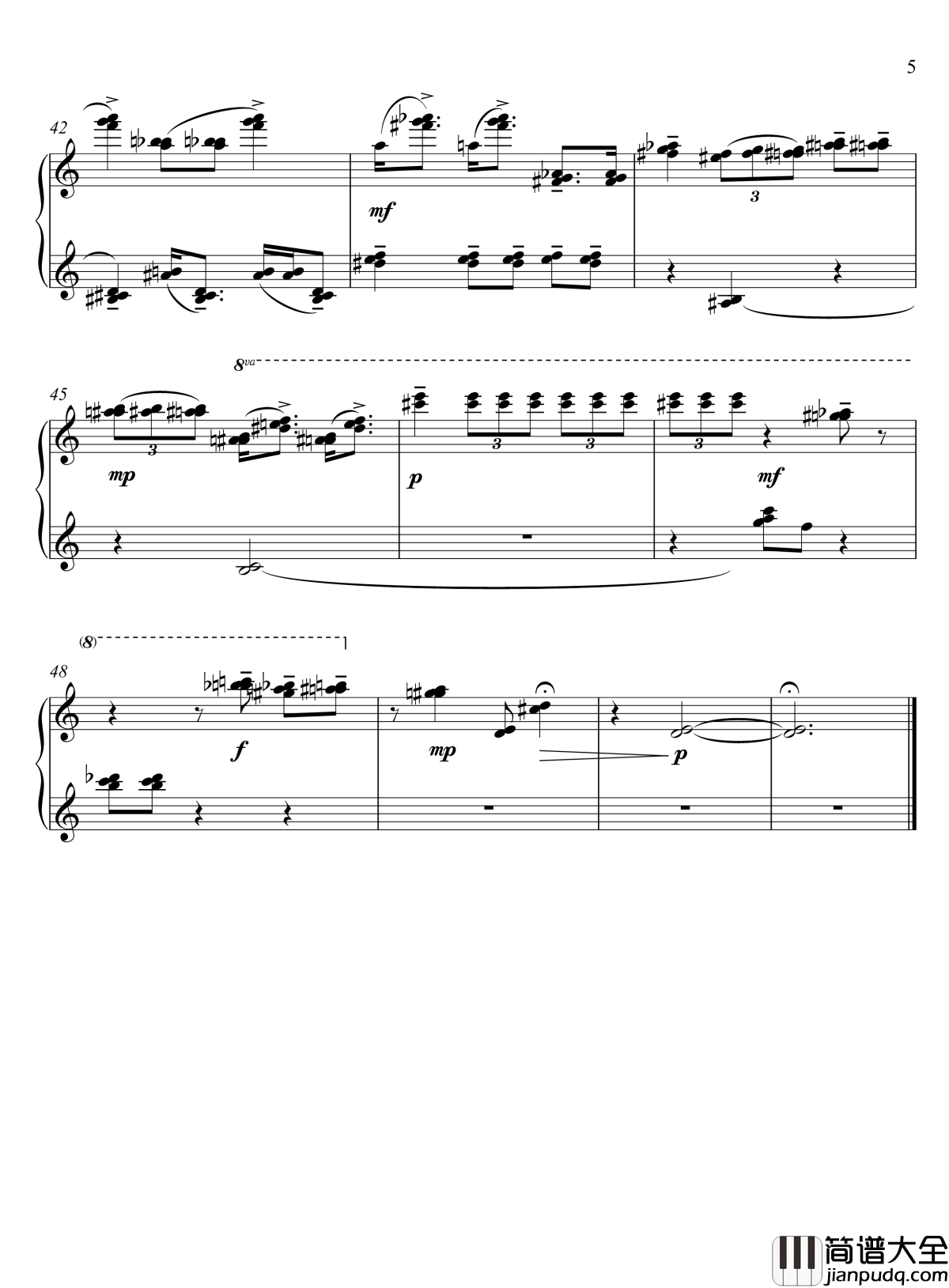 生命的气息钢琴谱_sib版_流行追梦人