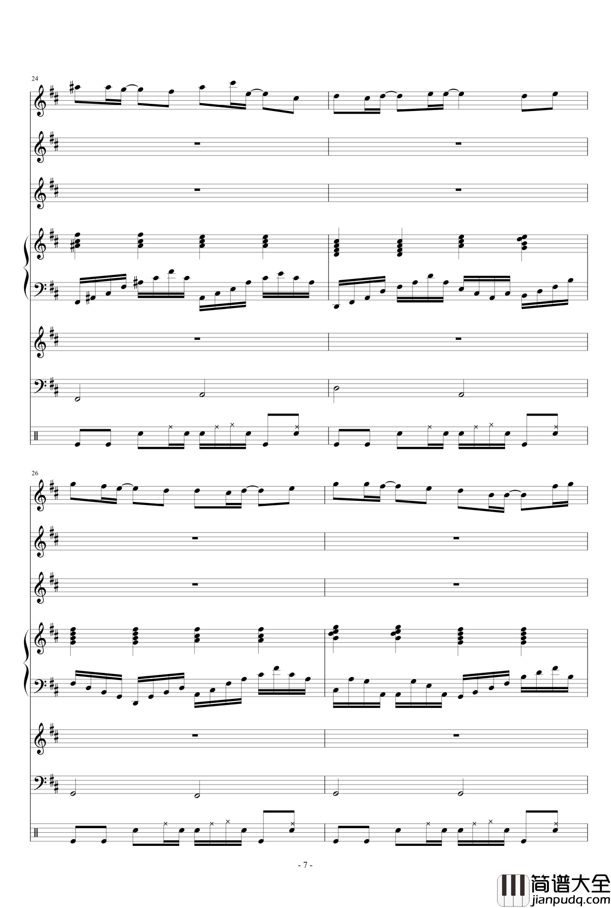 记忆中的铃声钢琴谱_1154105477