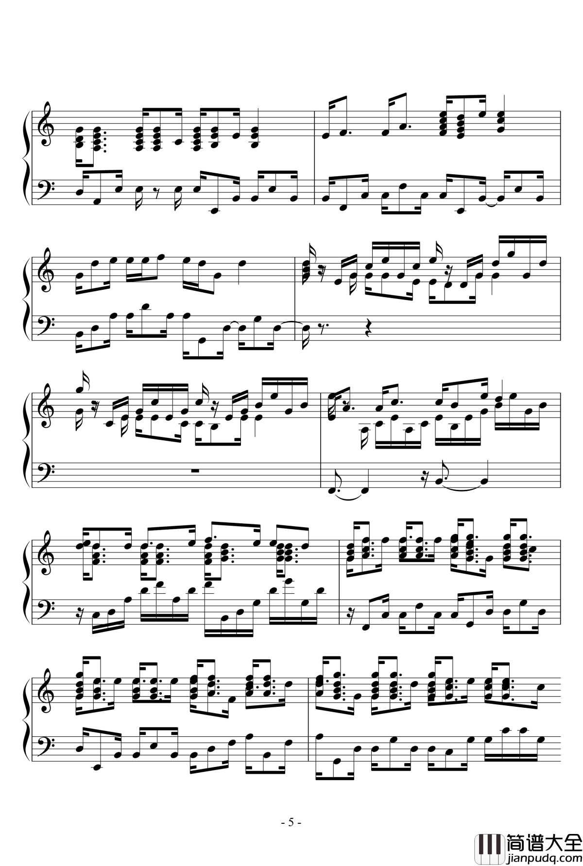 钢琴曲钢琴谱_1154105477
