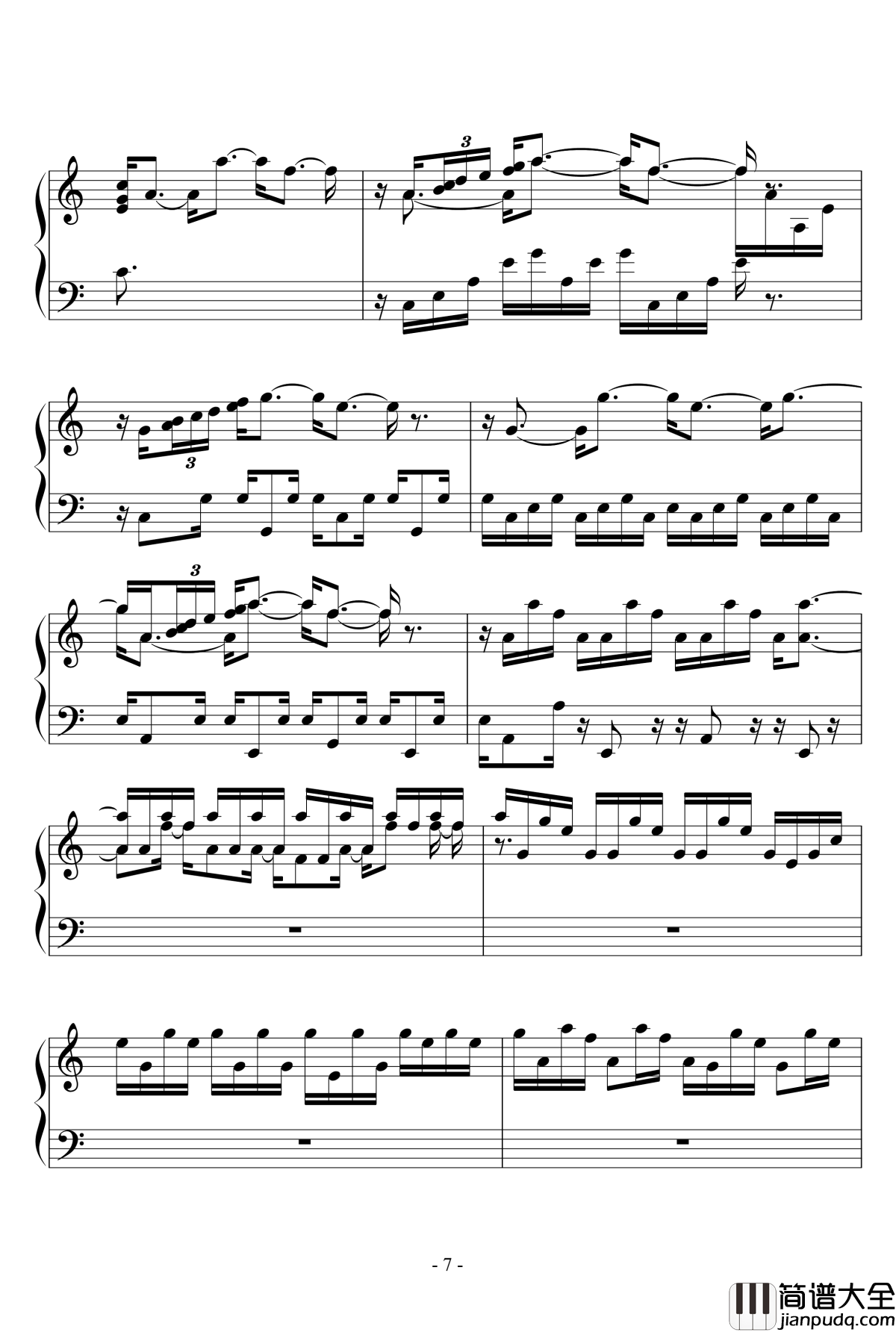 钢琴曲钢琴谱_1154105477