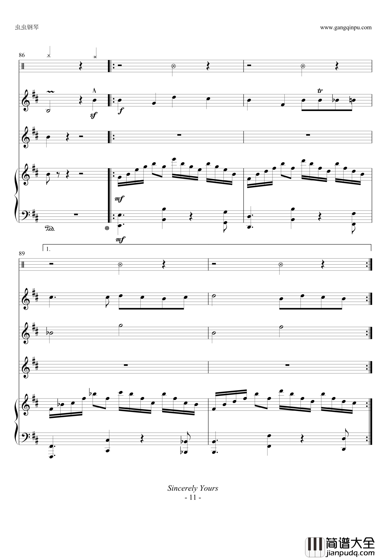 黑猫的探戈钢琴谱_变奏曲_黑猫的探戈