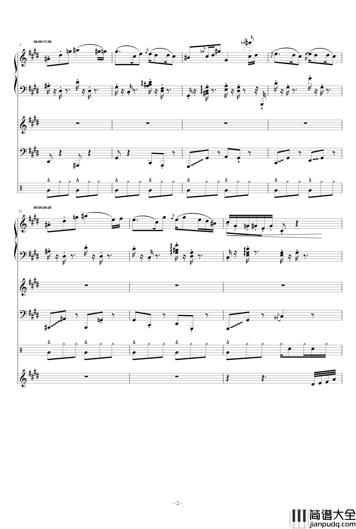 梦绘钢琴谱_E大调协奏曲_airoad