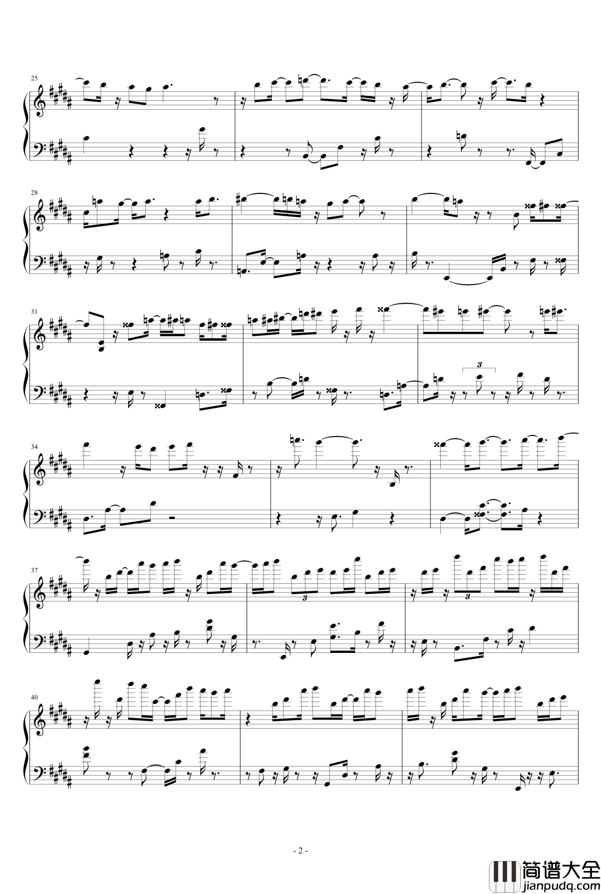 秋の印记钢琴谱_改_飞腾哈哈