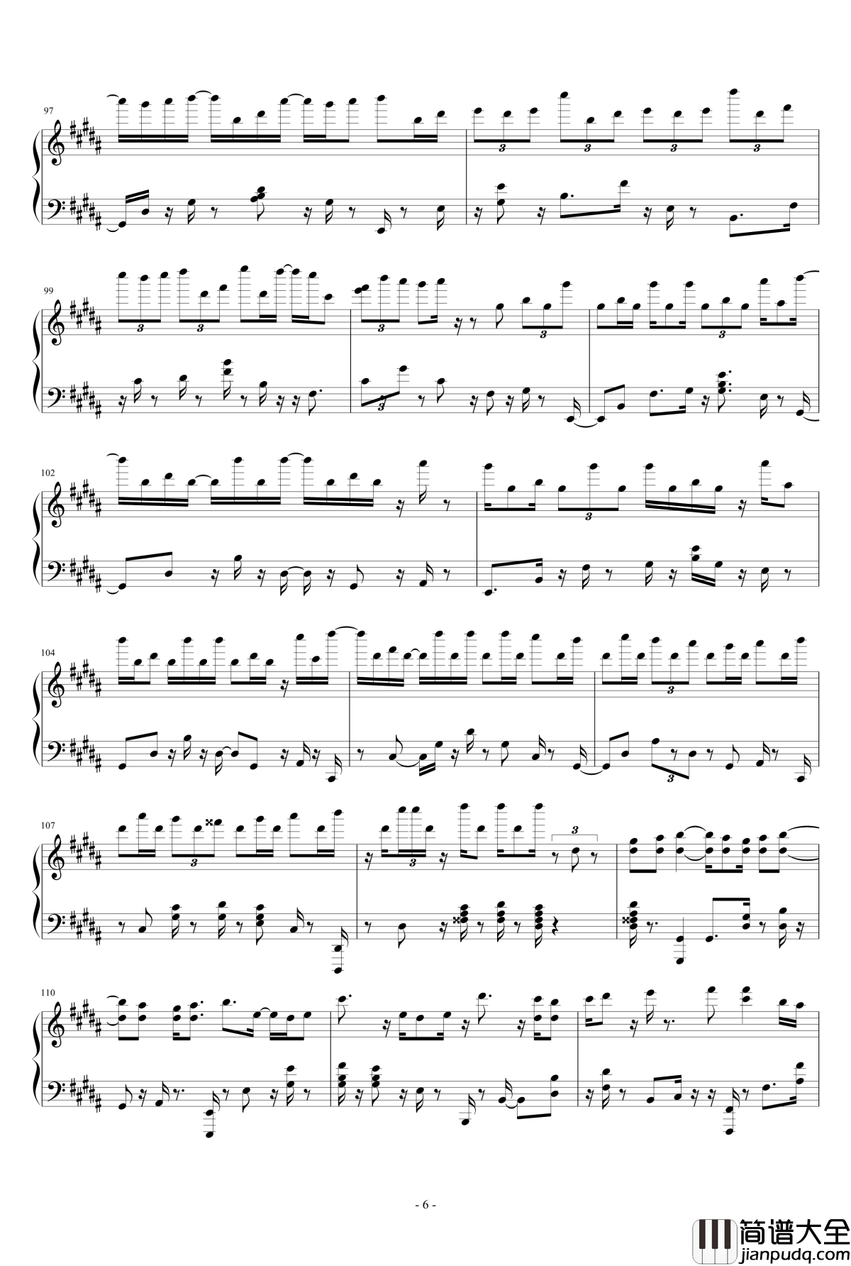 秋の印记钢琴谱_改_飞腾哈哈