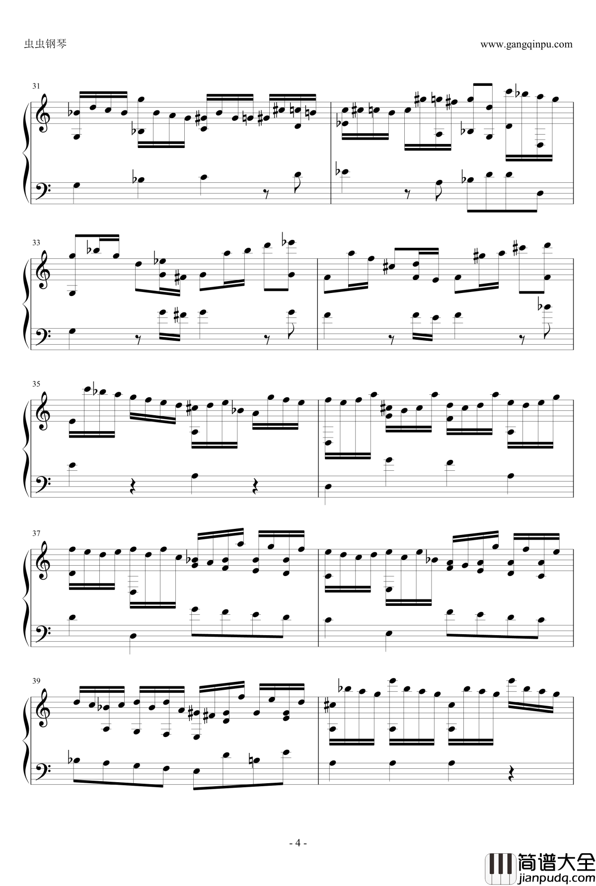 suite_de_Bach钢琴谱_J.S.巴赫