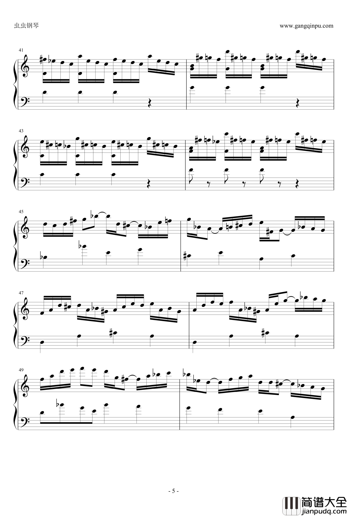 suite_de_Bach钢琴谱_J.S.巴赫