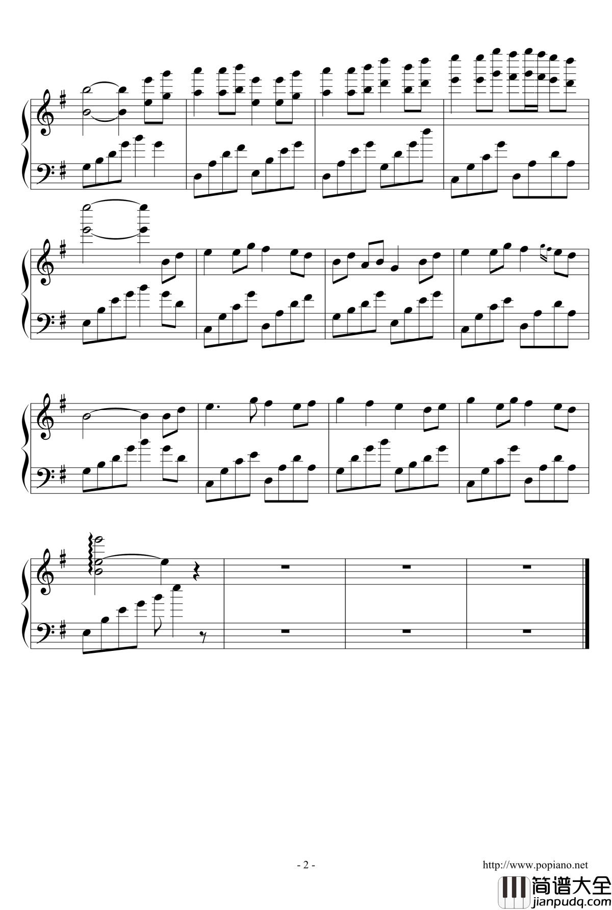 紫禁花园钢琴谱_李志辉