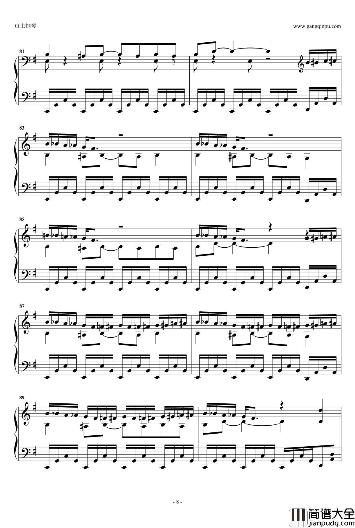 红莲の弓矢钢琴谱_5分钟完整版_进击的巨人