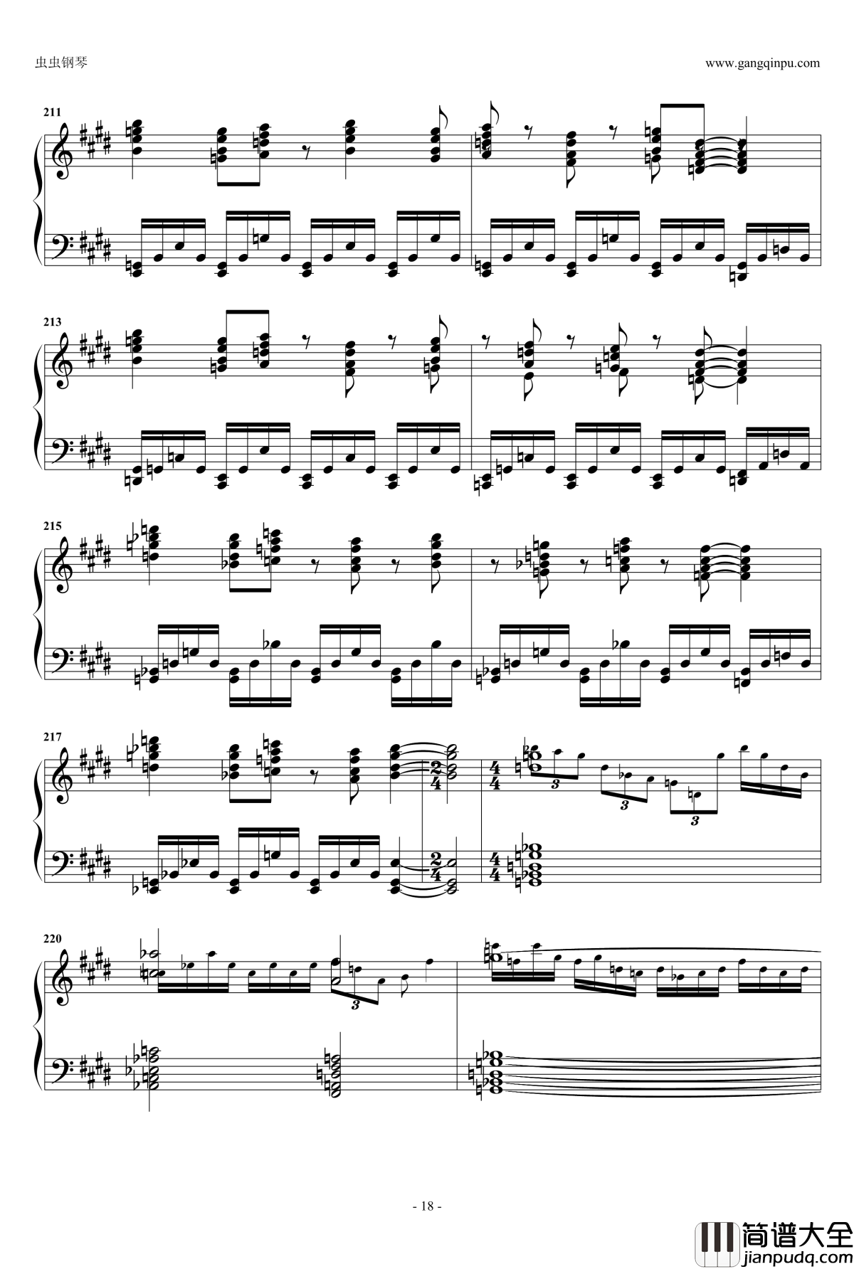 红莲の弓矢钢琴谱_5分钟完整版_进击的巨人