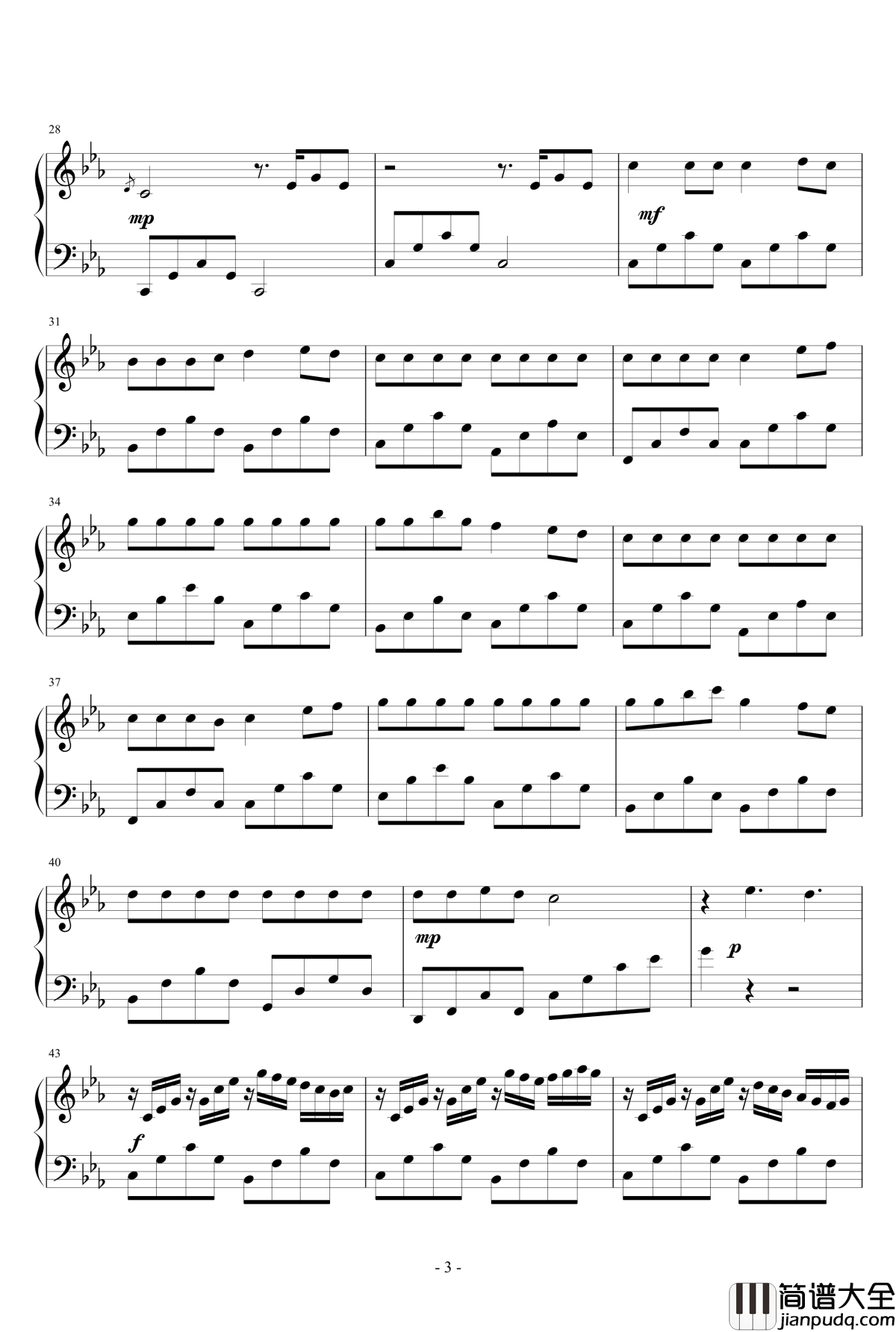 无题钢琴谱_狂音