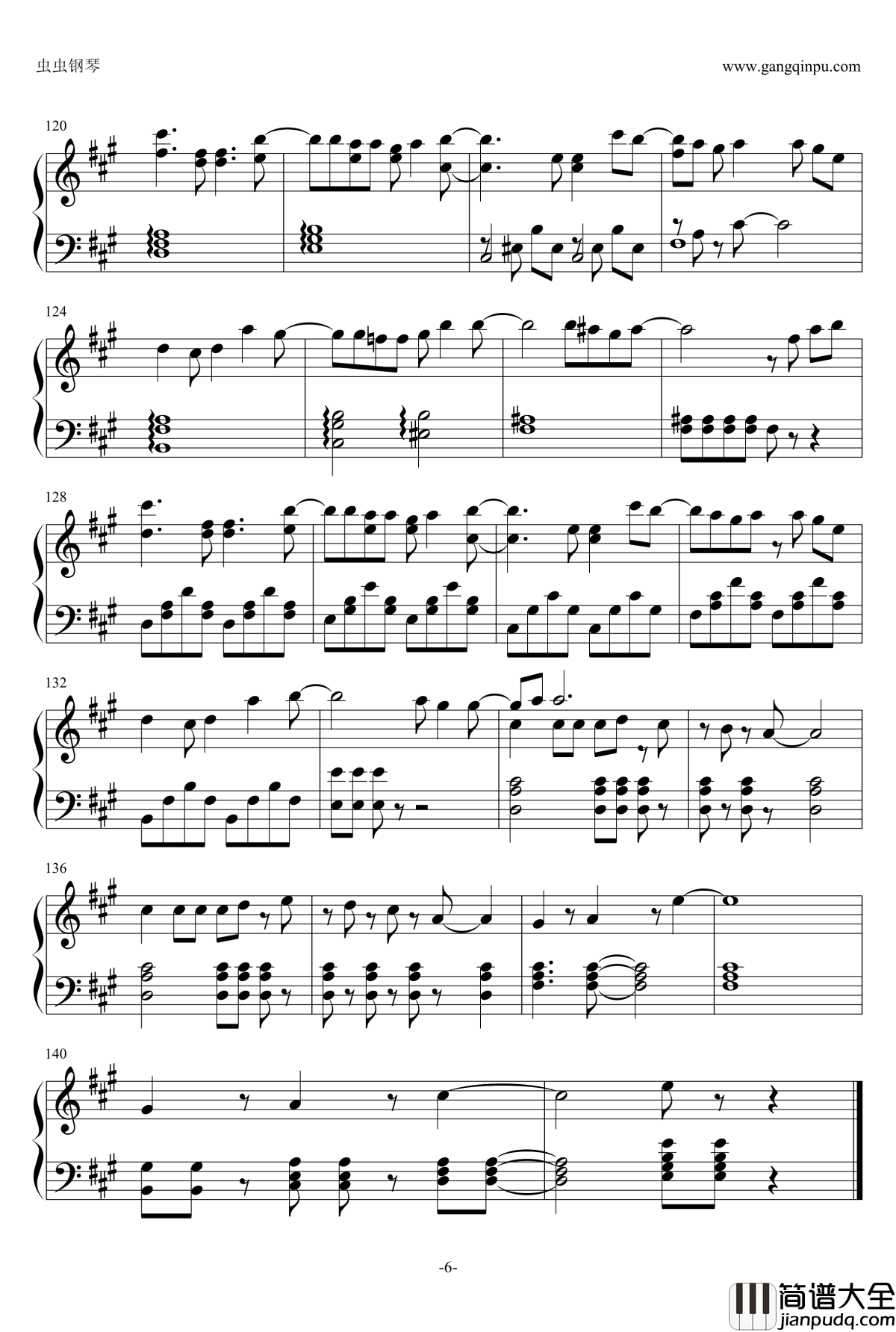 Dont_think_feel钢琴谱_妖精的尾巴ED8