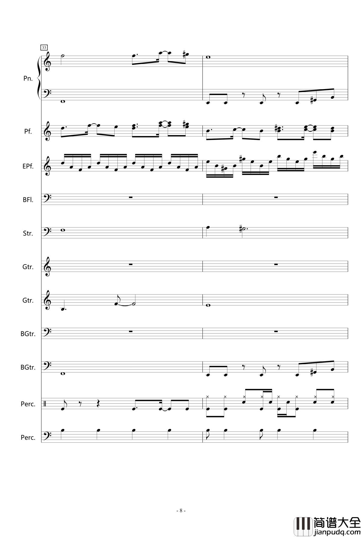 红月钢琴谱_深蓝LXXXIV