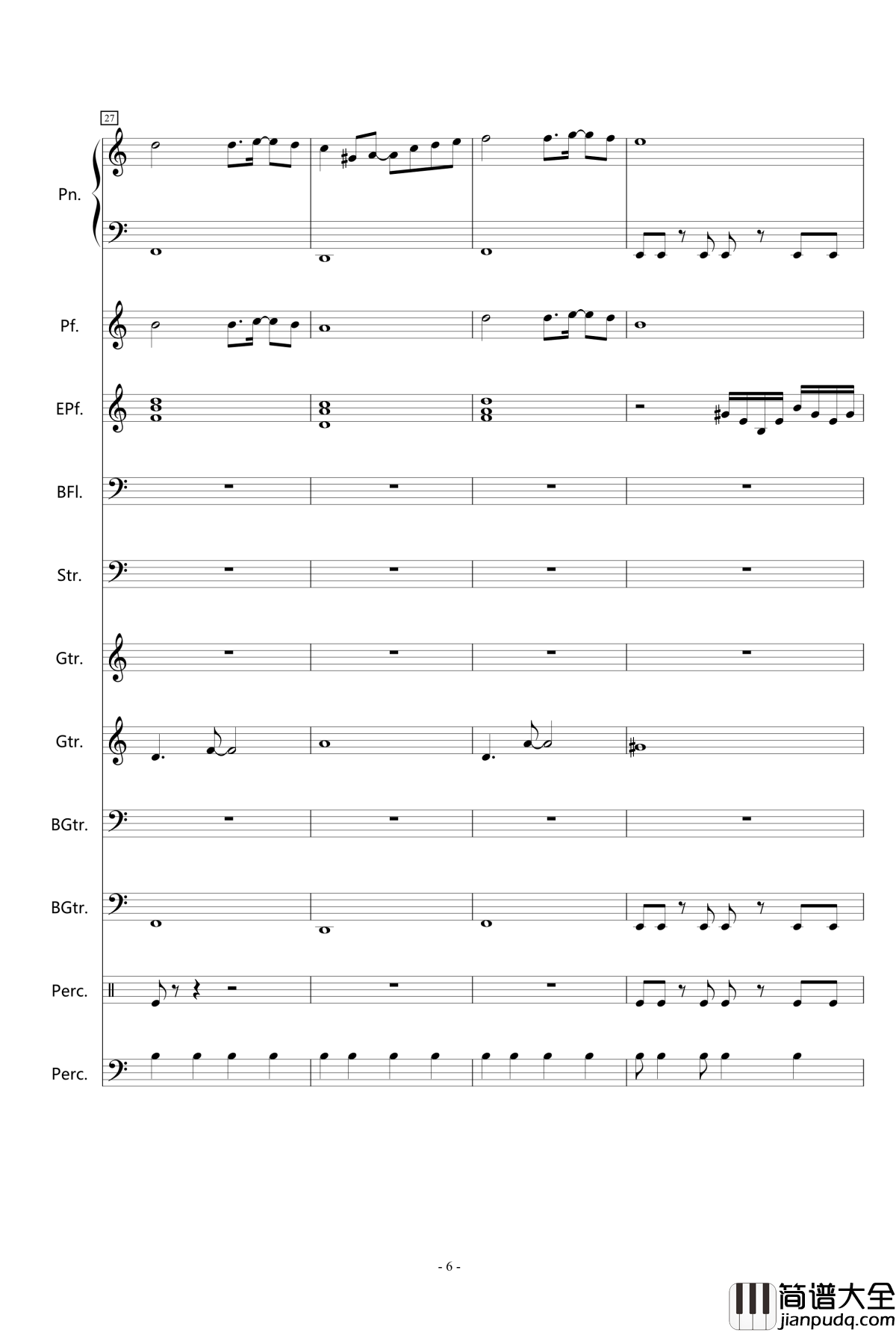 红月钢琴谱_深蓝LXXXIV