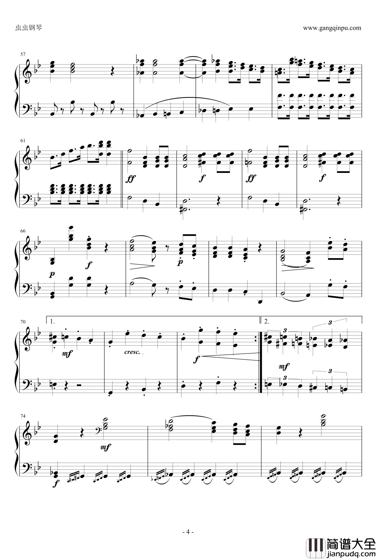 断头台进行曲钢琴谱_柏辽兹