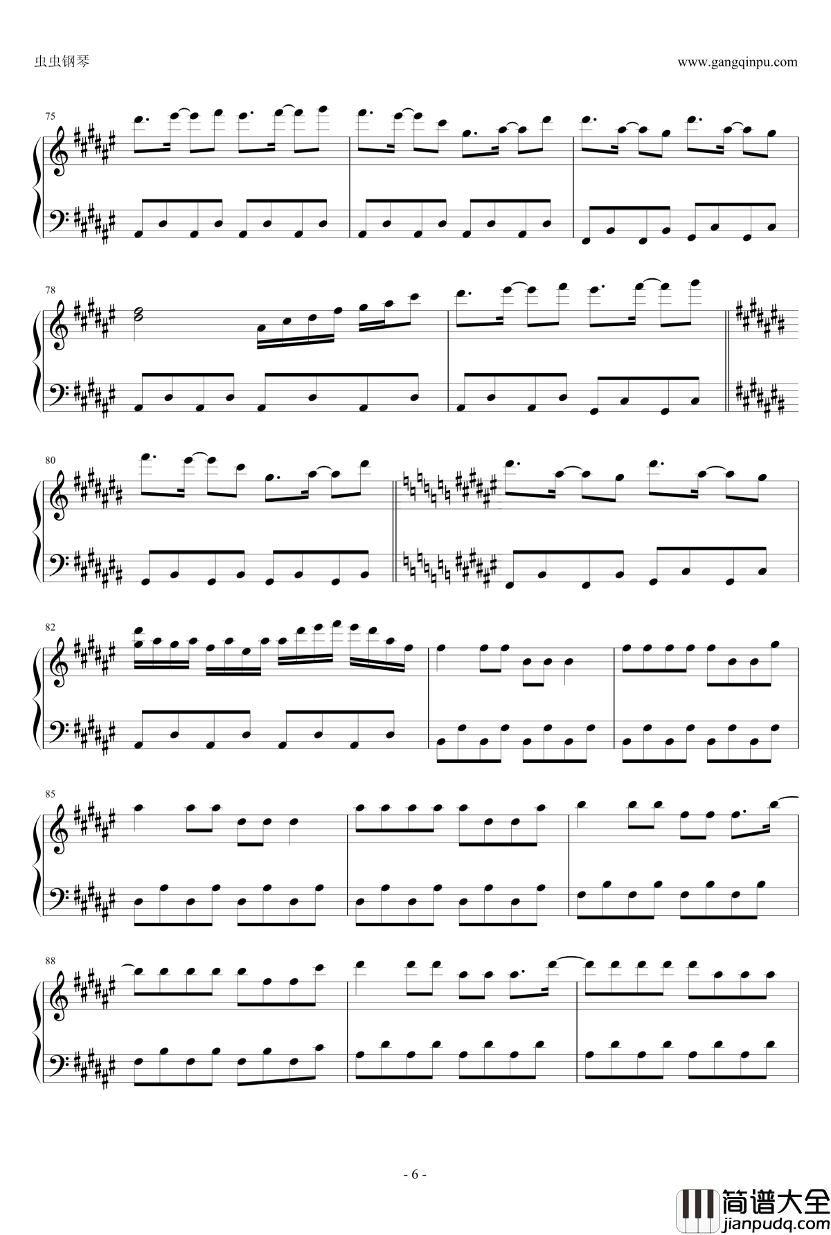 サニールチルフレクション钢琴谱_东方三月精_東方に夢を見る