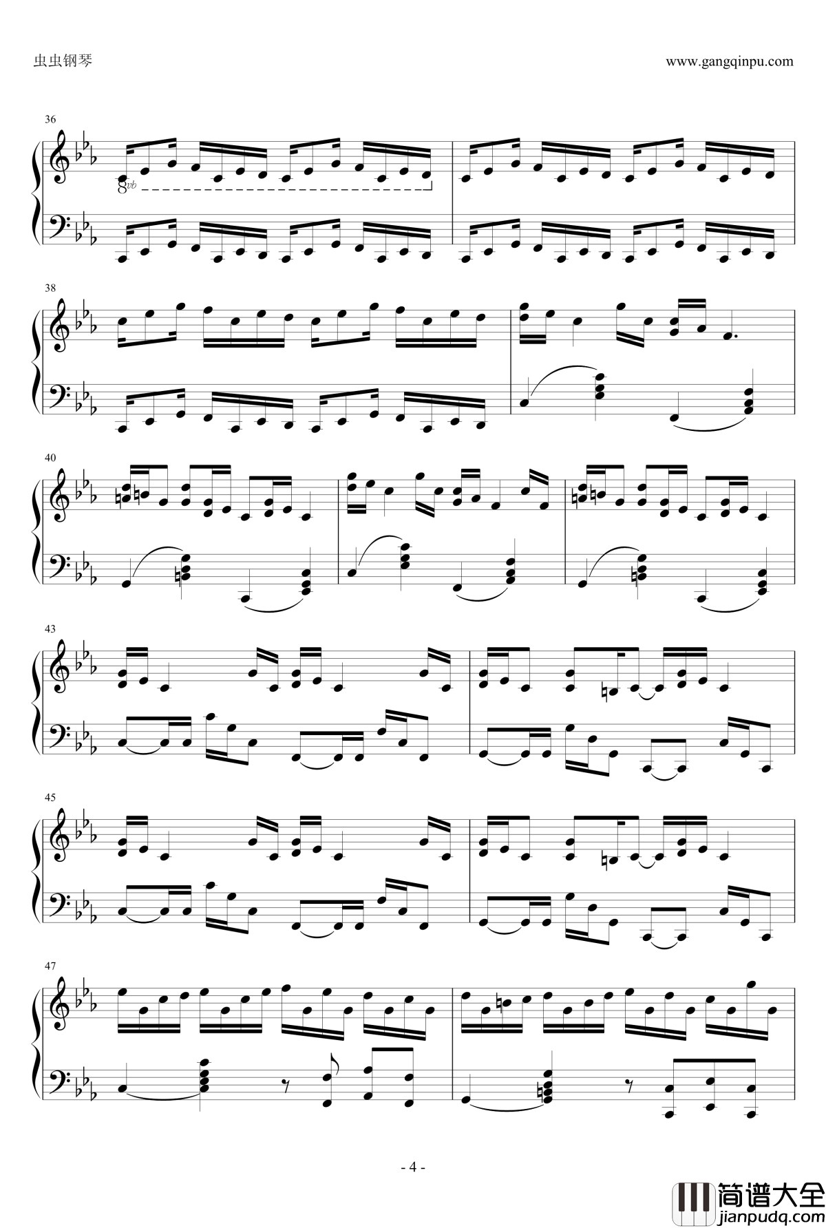 克罗地亚狂想曲钢琴谱_这个才是原版_马克西姆_Maksim·Mrvica