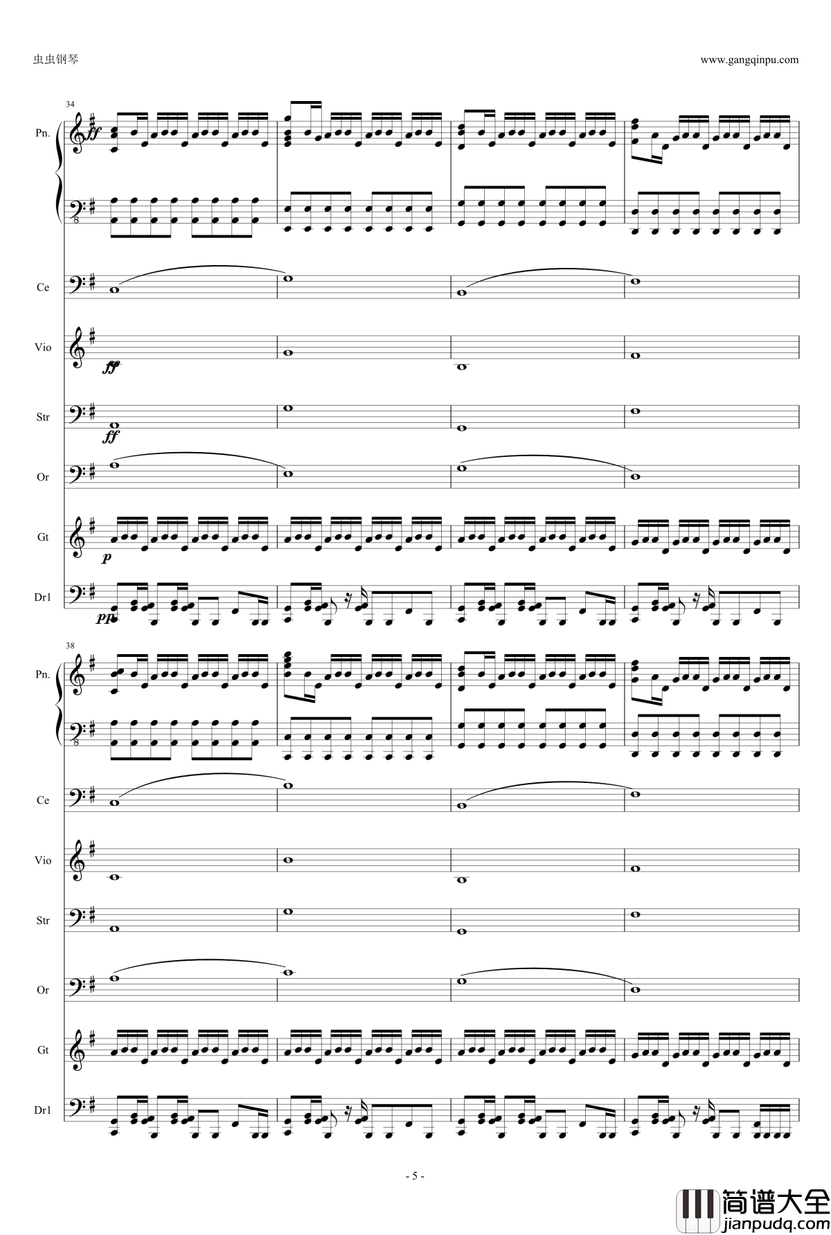 Time钢琴谱_盗梦空间_Hanz_Zimmer