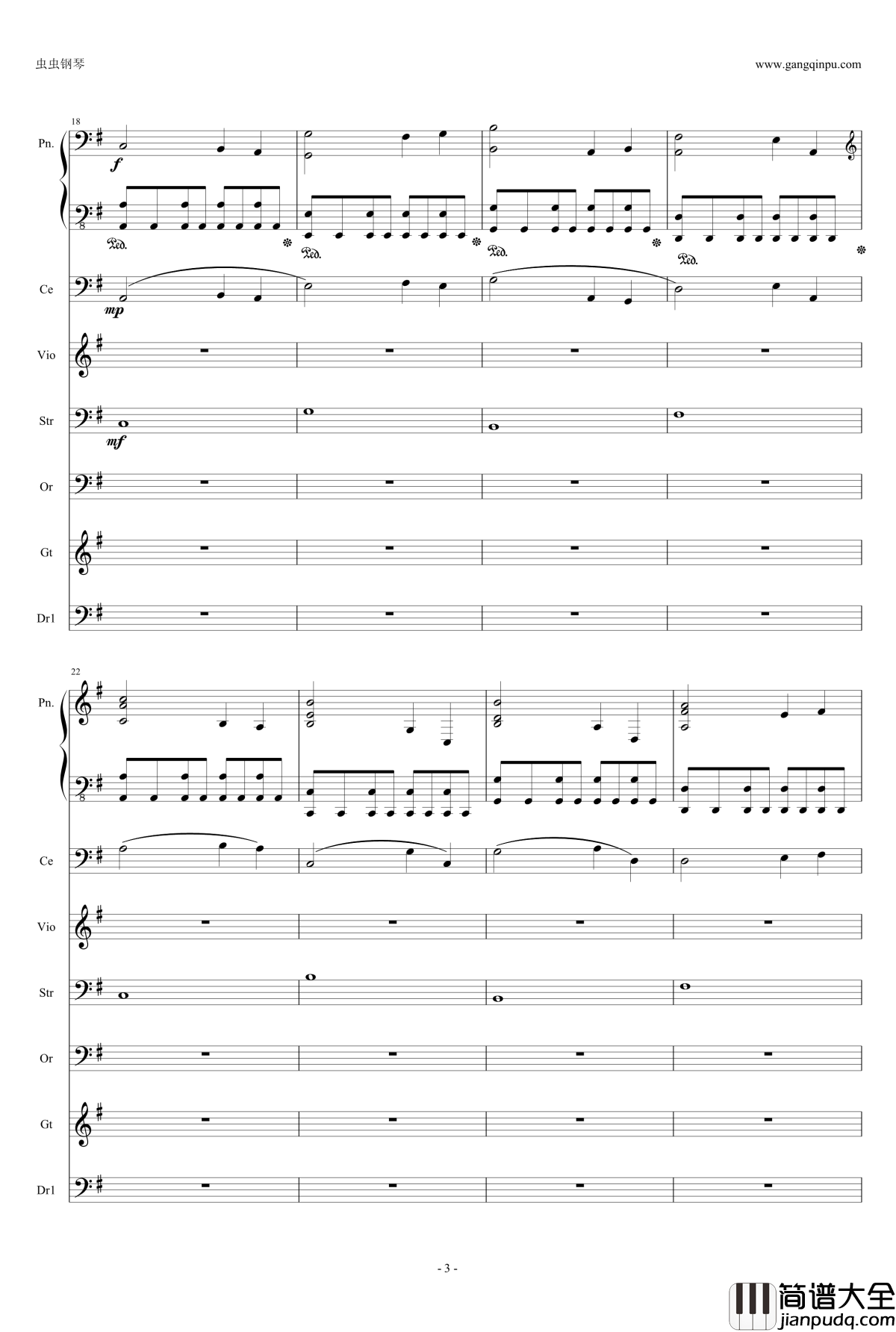 Time钢琴谱_盗梦空间_Hanz_Zimmer