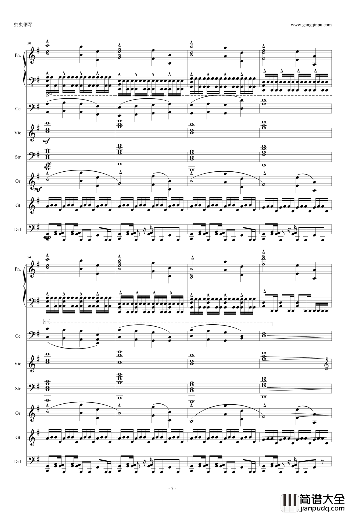 Time钢琴谱_盗梦空间_Hanz_Zimmer