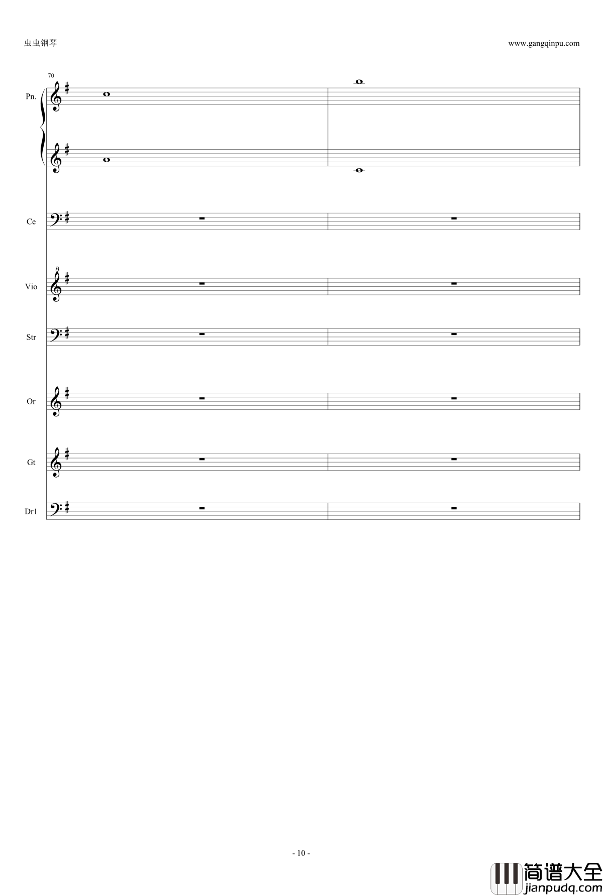 Time钢琴谱_盗梦空间_Hanz_Zimmer