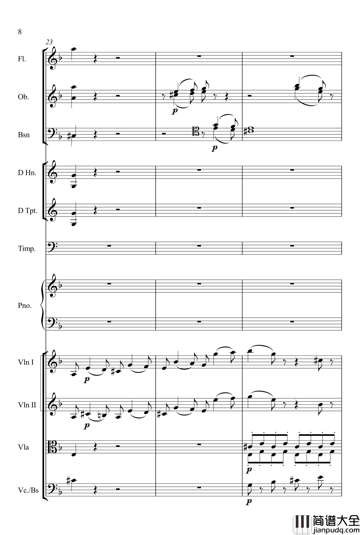 kv466_d小调第20号钢琴协奏曲钢琴谱_莫扎特