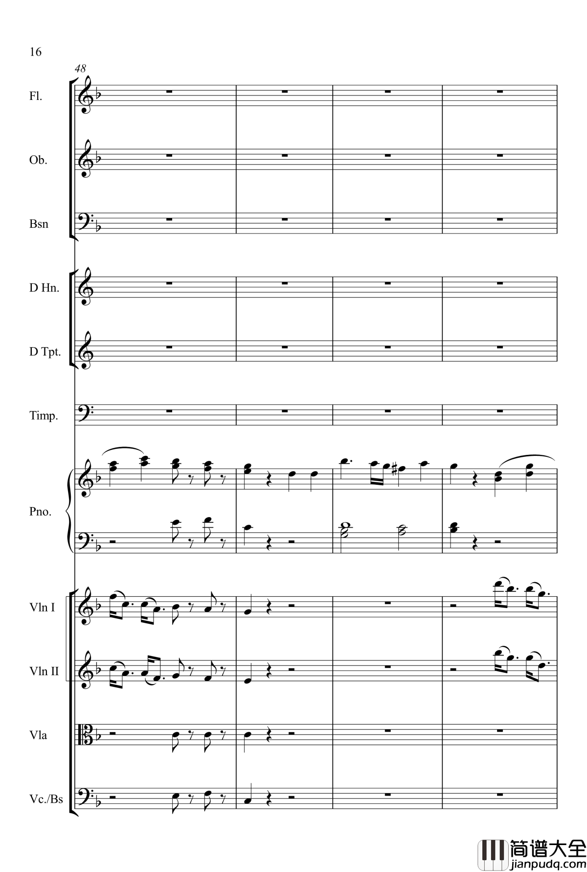 kv466_d小调第20号钢琴协奏曲钢琴谱_莫扎特