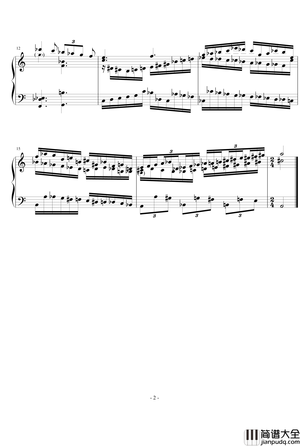 小循环曲钢琴谱_另一首_流行追梦人