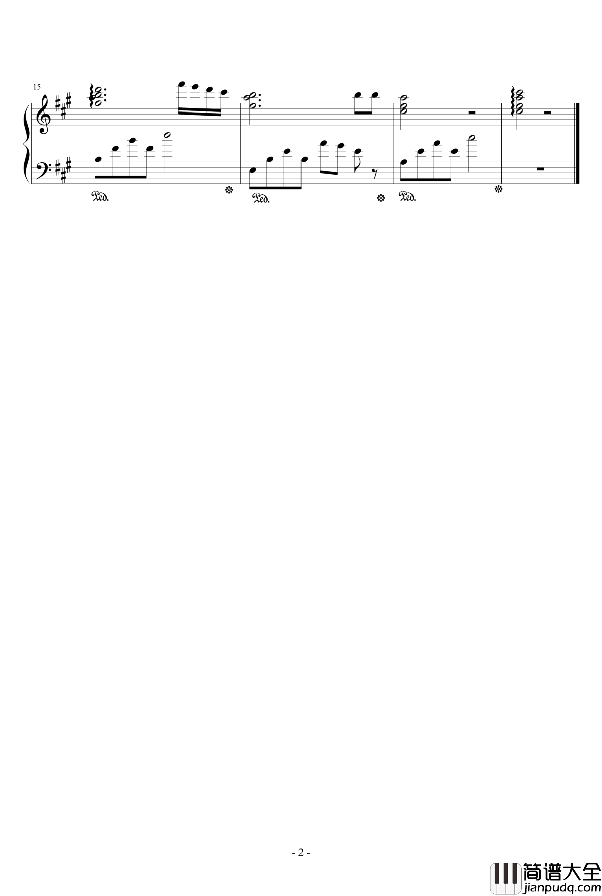钢琴曲3钢琴谱_1154105477