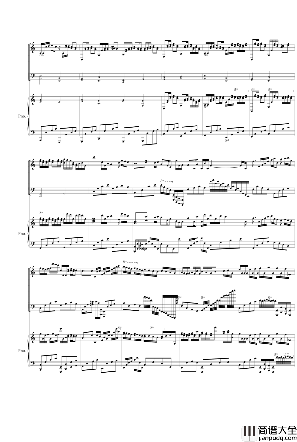 Double_Canon_in_C钢琴谱_Johann_Pachelbel