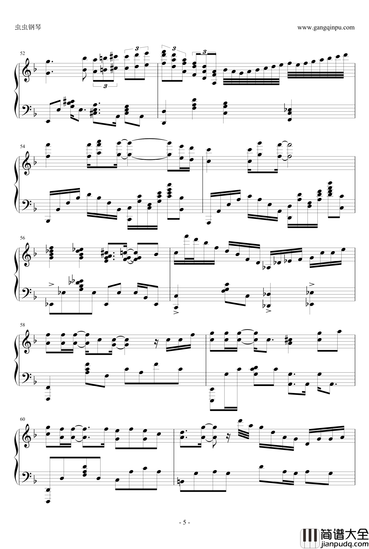 那些年钢琴谱_完美钢琴版_胡夏