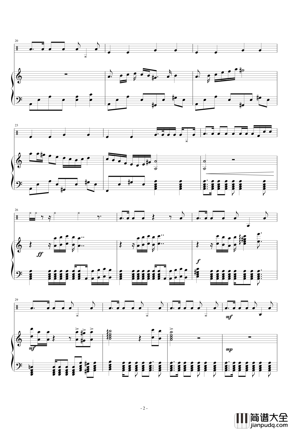 burden钢琴谱_狂音