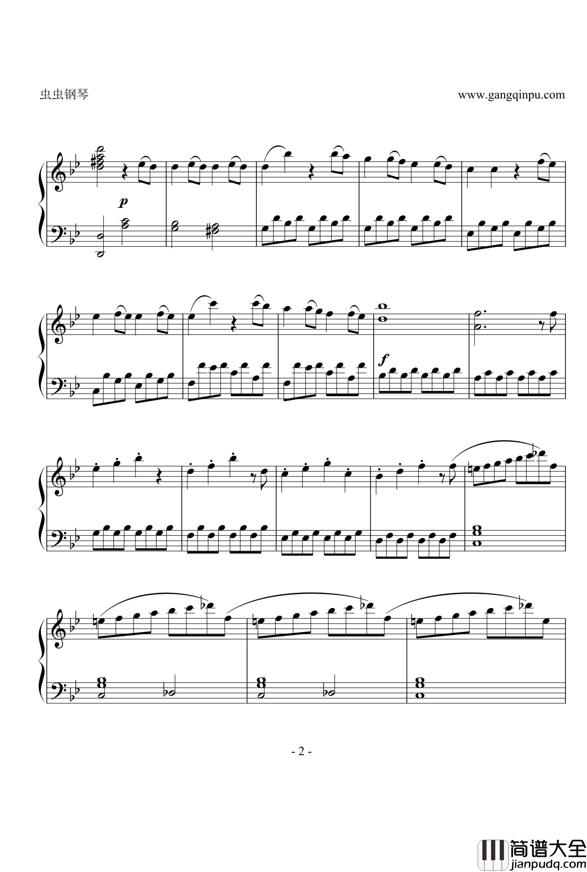 g小调第四十号交响曲钢琴谱_莫扎特