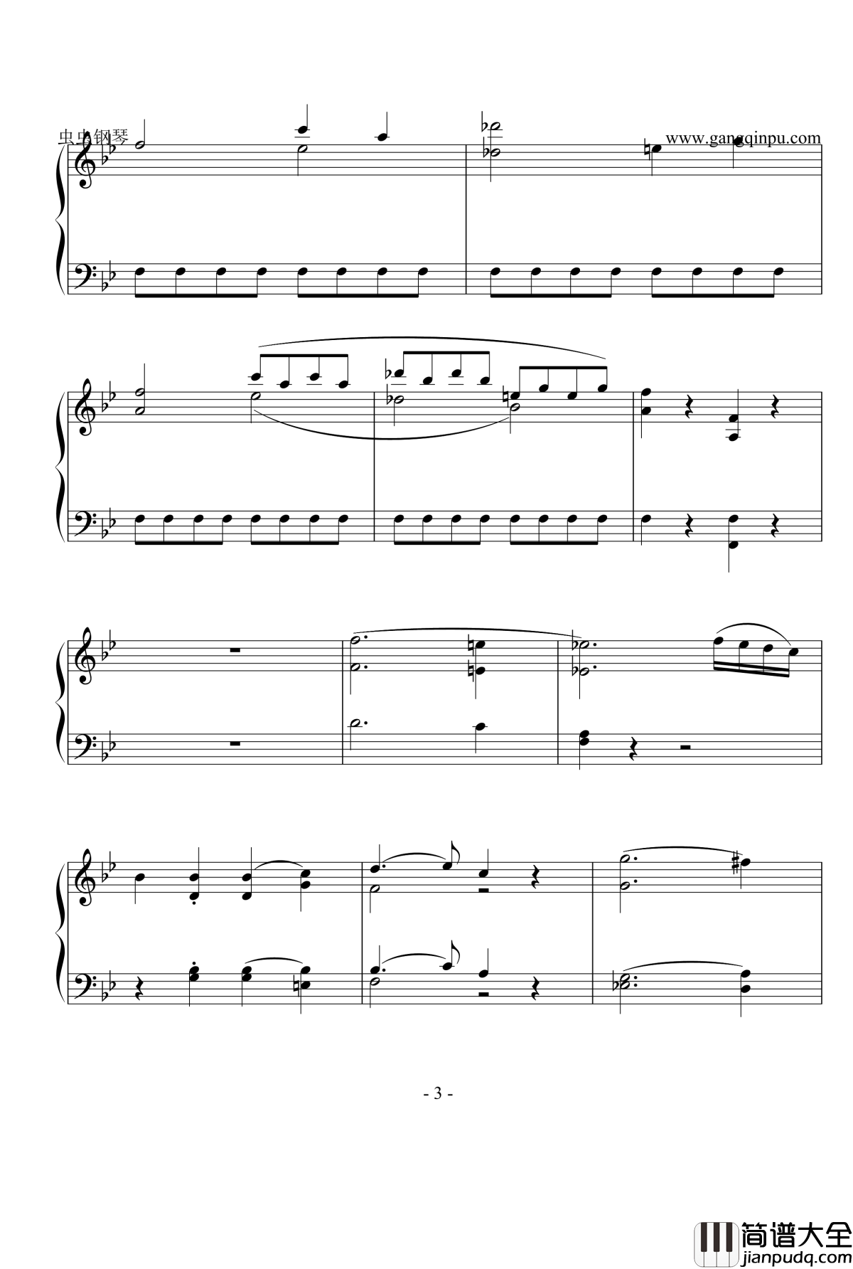 g小调第四十号交响曲钢琴谱_莫扎特