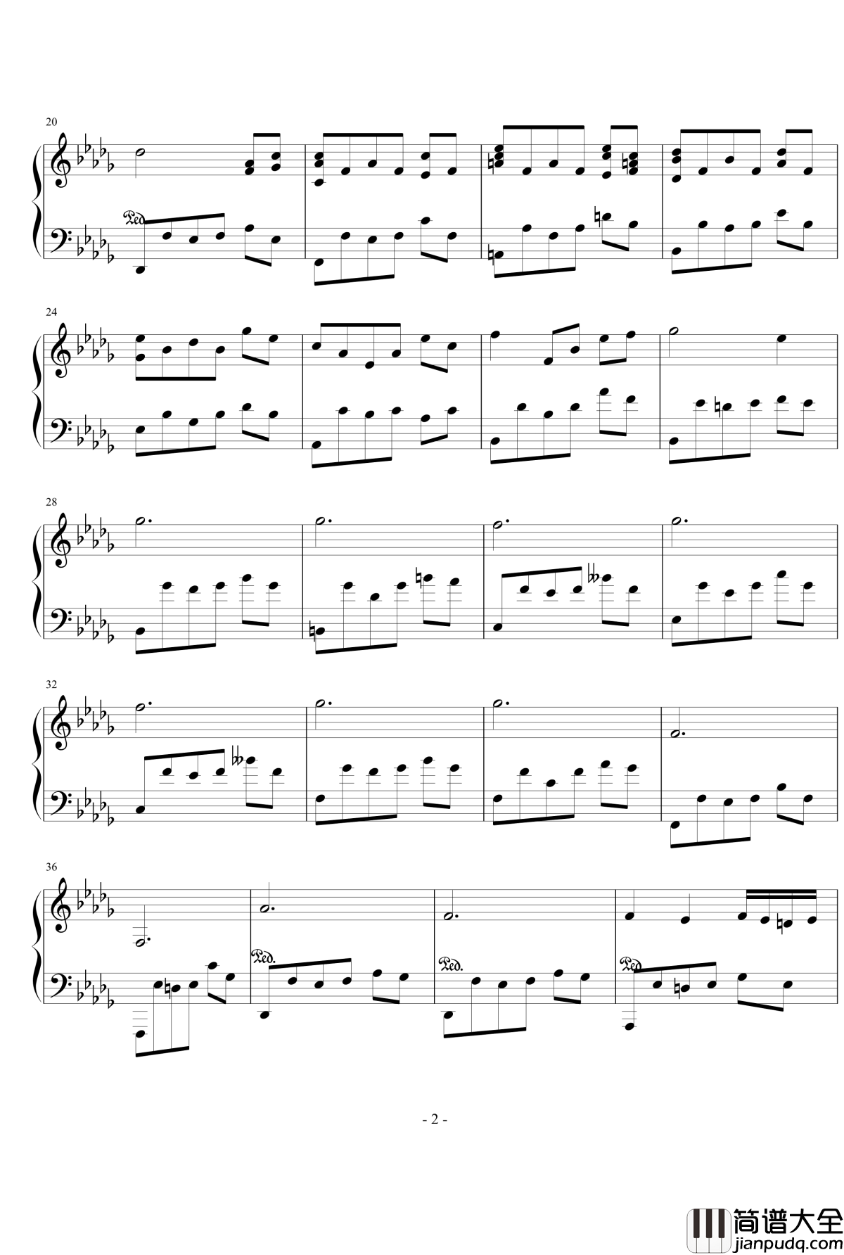 前奏曲3钢琴谱_hardy419