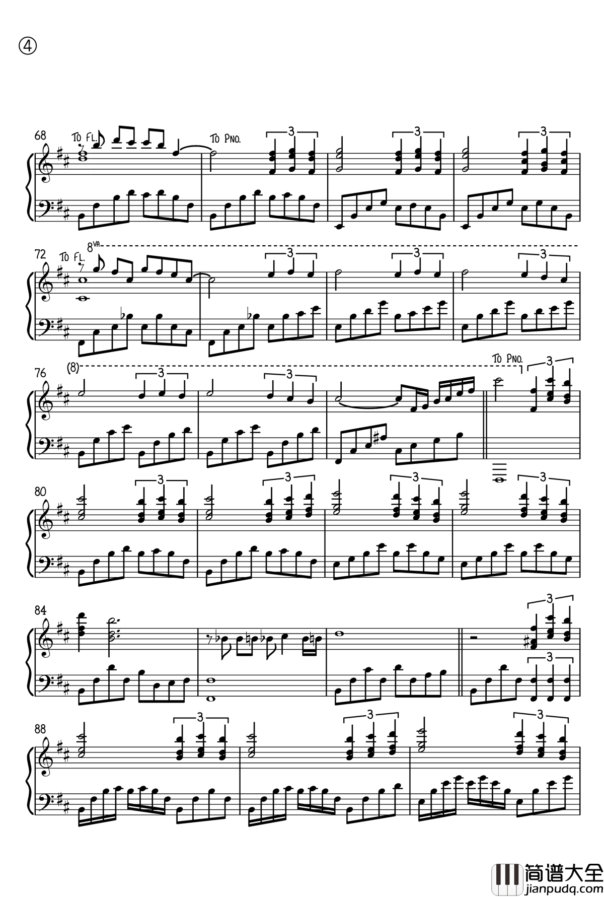 月之影钢琴谱_克莱德曼与斯坦伯格