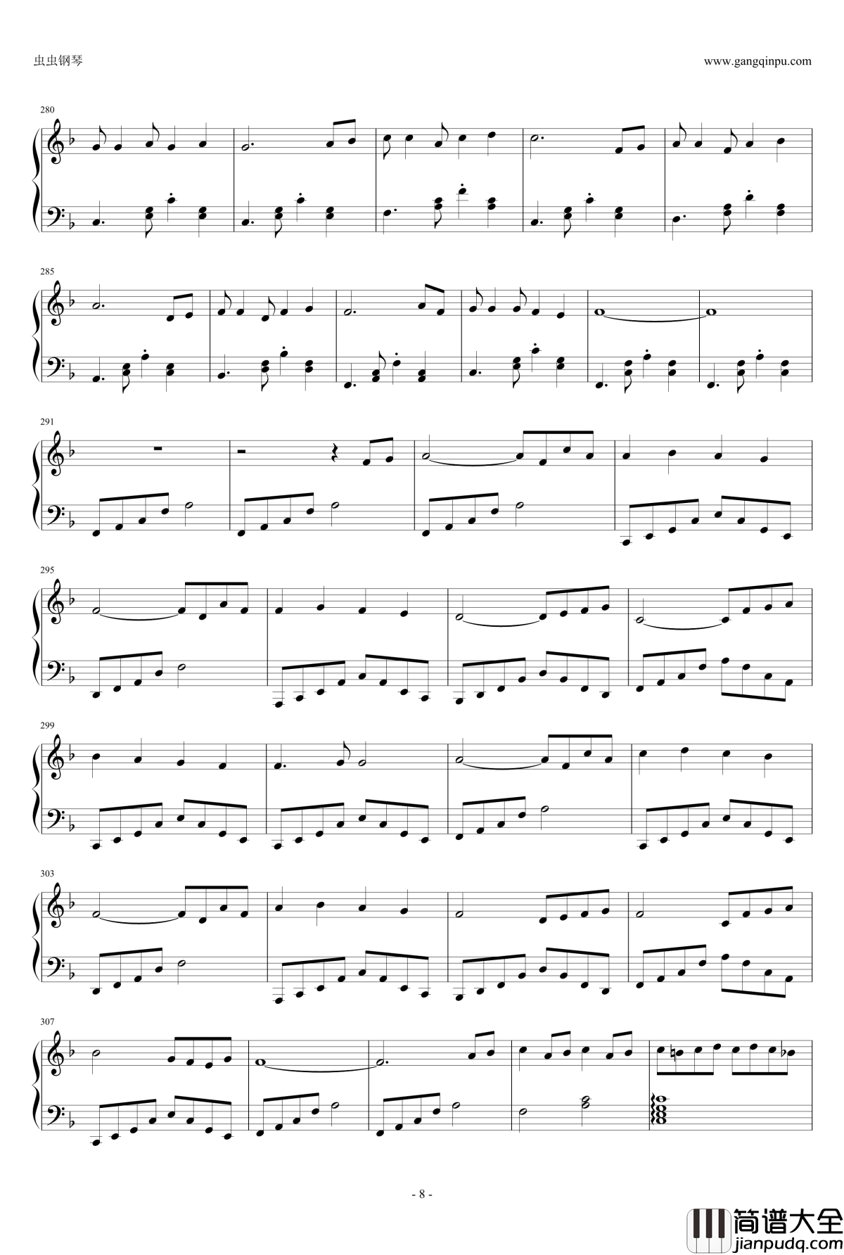 千与千寻主题变奏曲钢琴谱_久石让